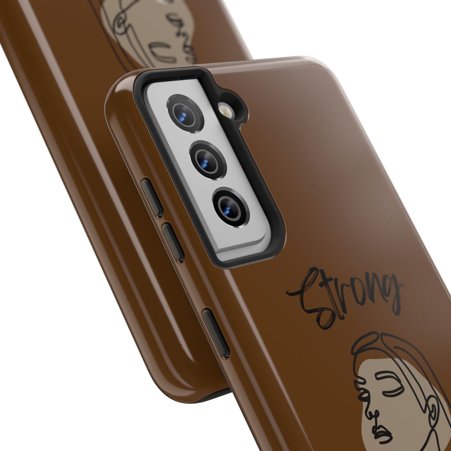 STRONG MOMMA Samsung Galaxy Tough Phone Cases (BL) Brown