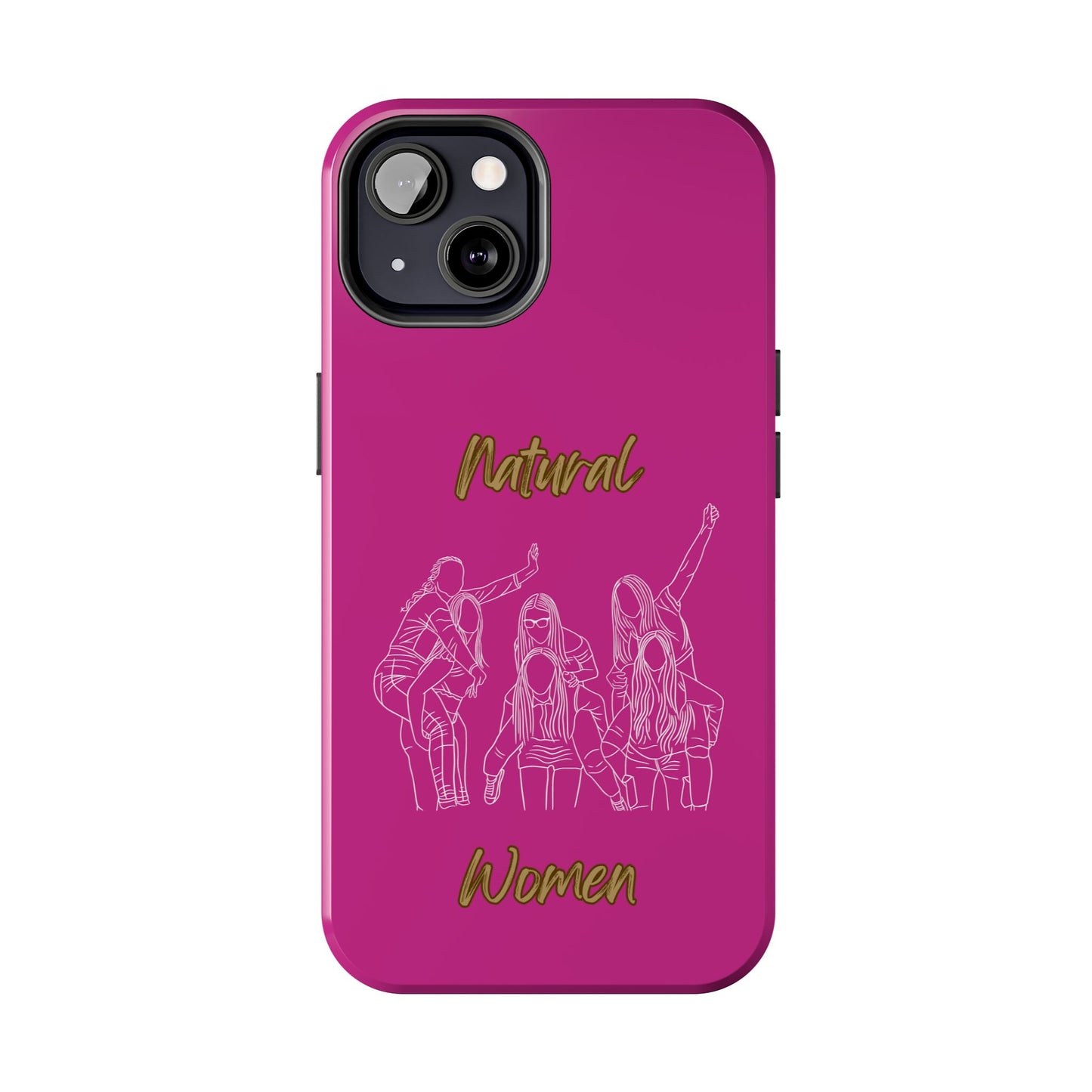 Natural Woman Piggy Back (WL) Tough Phone Cases PINK