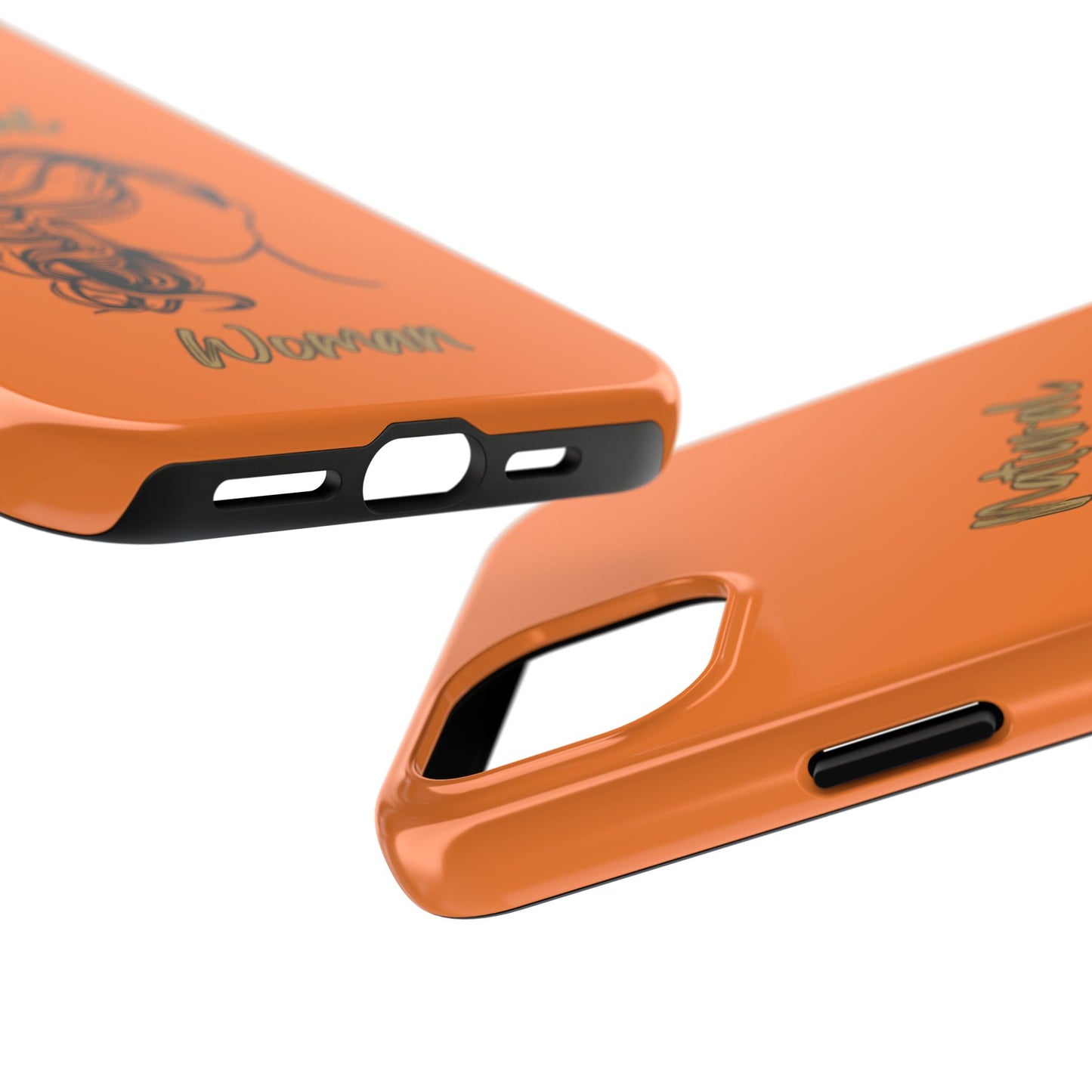 Natural Woman Long Curl (BL)Tough Phone Cases CRUSTA