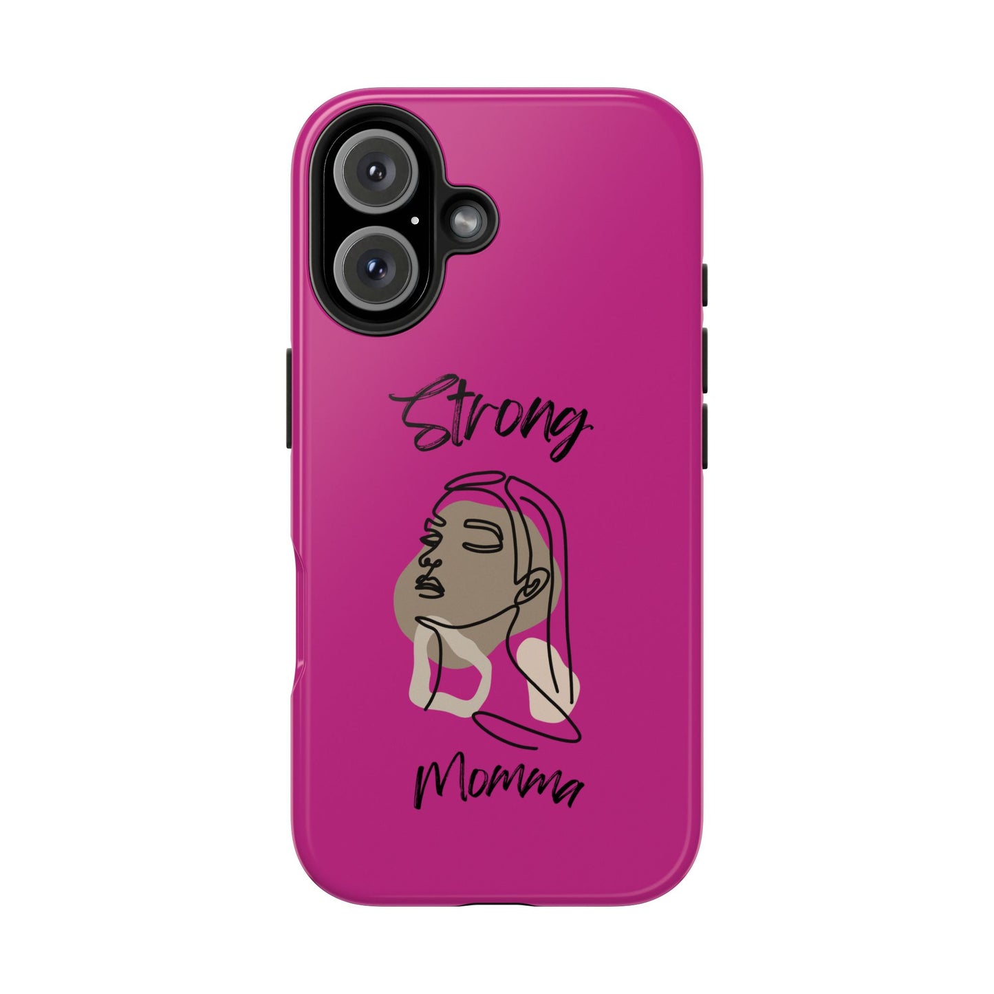 STRONG MOMMA Samsung Galaxy Tough Phone Cases (BL) Pink