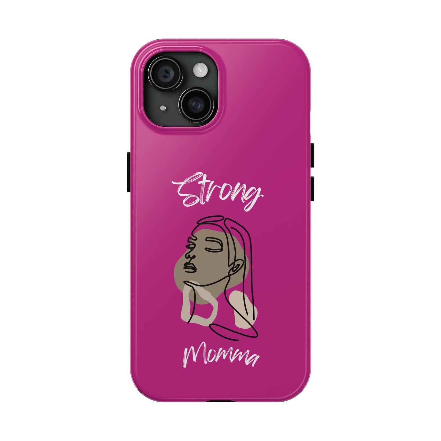 Strong Momma (WL) Tough Phone Cases PINK