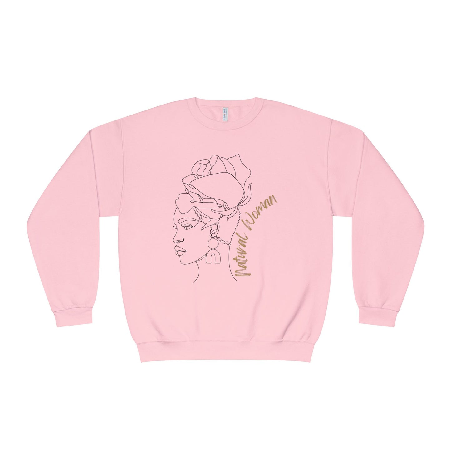 Natural Woman Flower Wrap (BL) Crewneck Sweatshirt