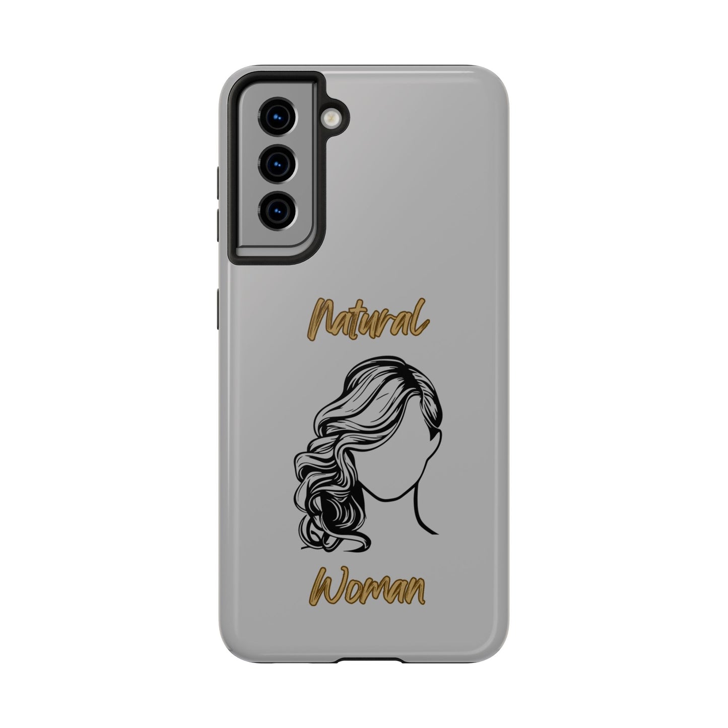 Natural Woman Long Curl (BL)Tough Phone Cases LIGHT GREY