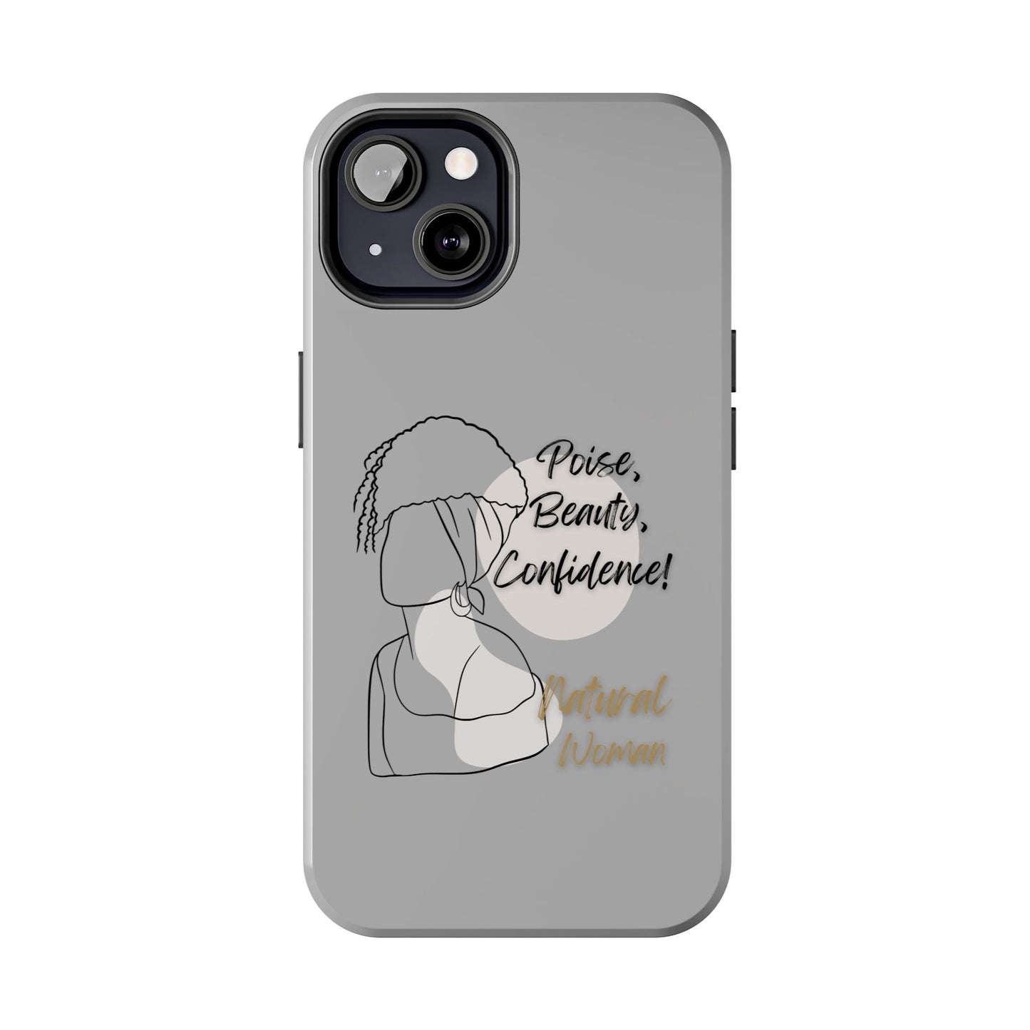 Natural woman Puff (BL)Tough Phone Cases LIGHT GREY