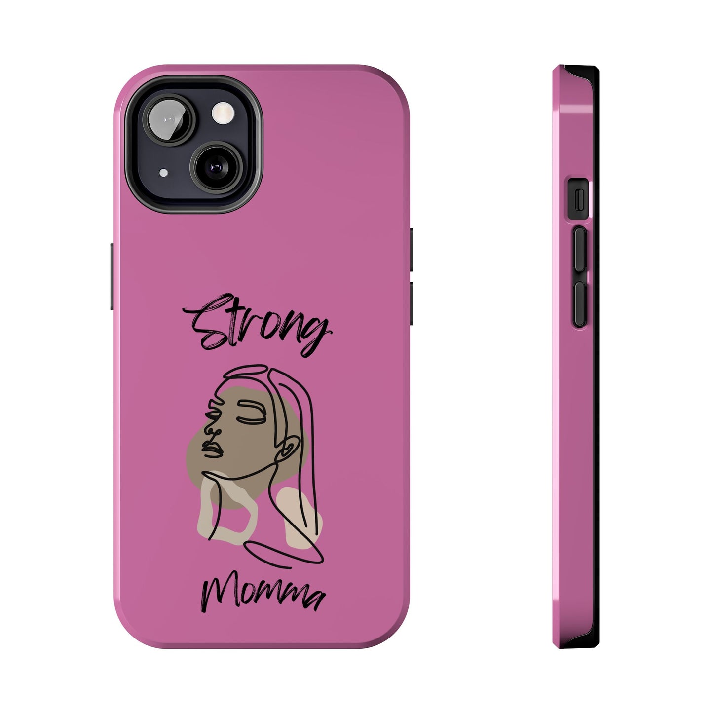 STRONG MOMMA Samsung Galaxy Tough Phone Cases (BL) Light Pink