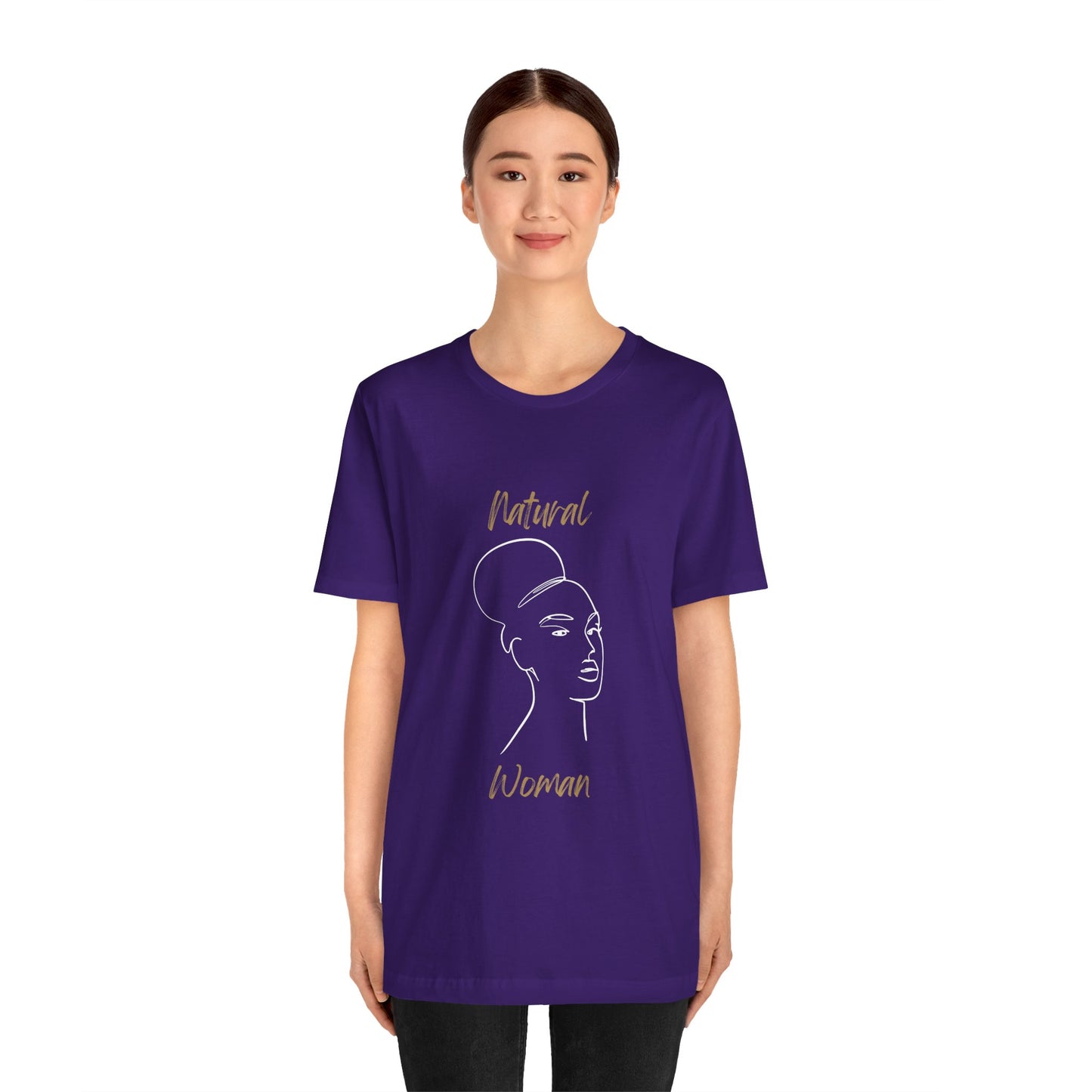 Natural Woman Hair Up (WL) Short Sleeve T-Shirt