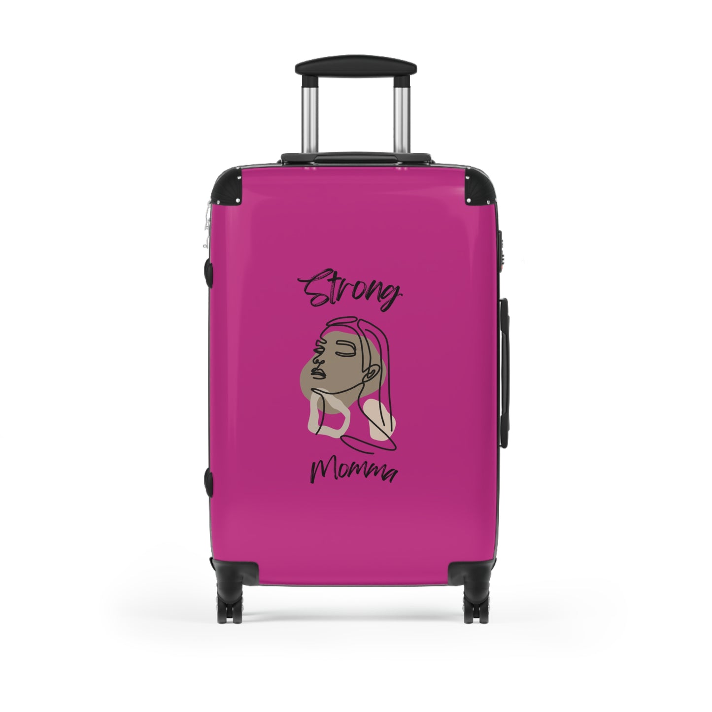 Strong Momma (BL) Luggage Bags PINK