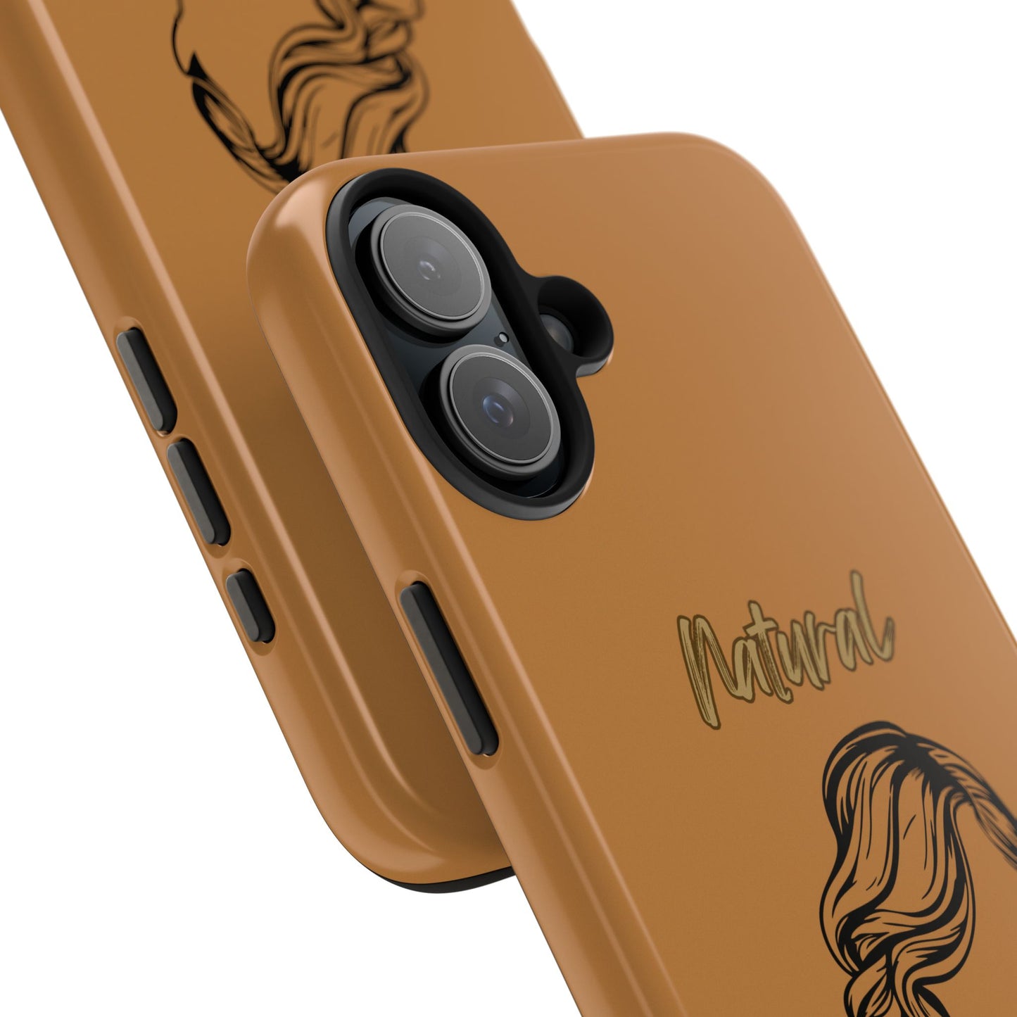 Natural Woman Long Curl (BL)Tough Phone Cases LIGHT BROWN
