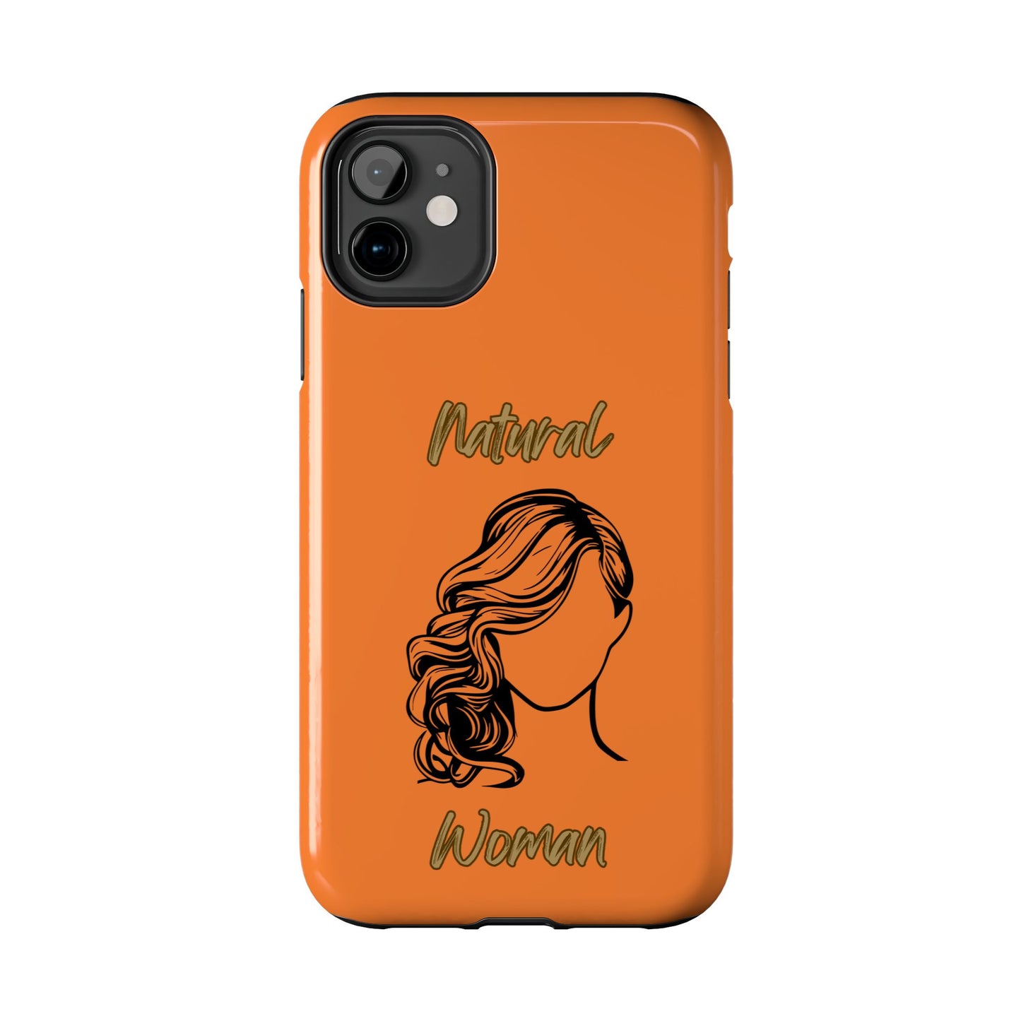 Natural Woman Long Curl (BL)Tough Phone Cases CRUSTA