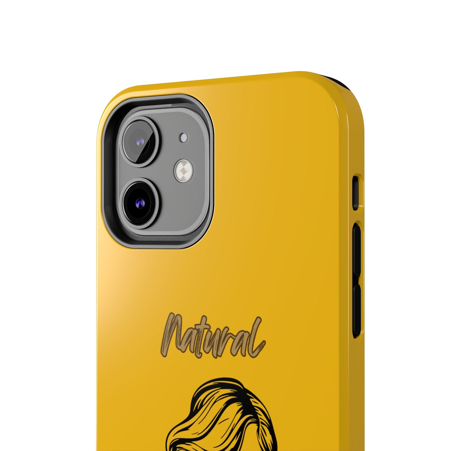 Natural Woman Long Curl (BL)Tough Phone Cases YELLOW
