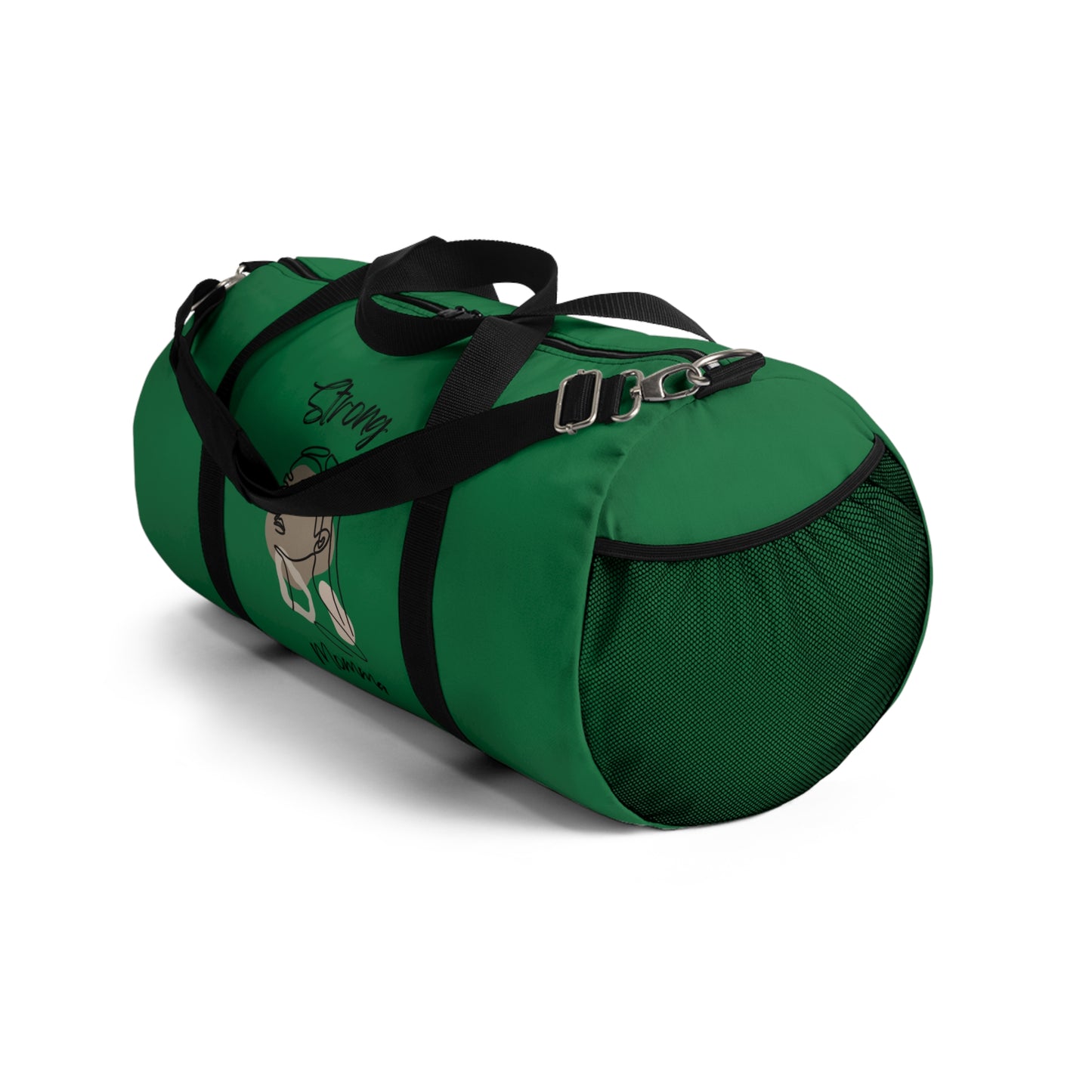 Strong Momma (BL) Duffel Bag DARK GREEN