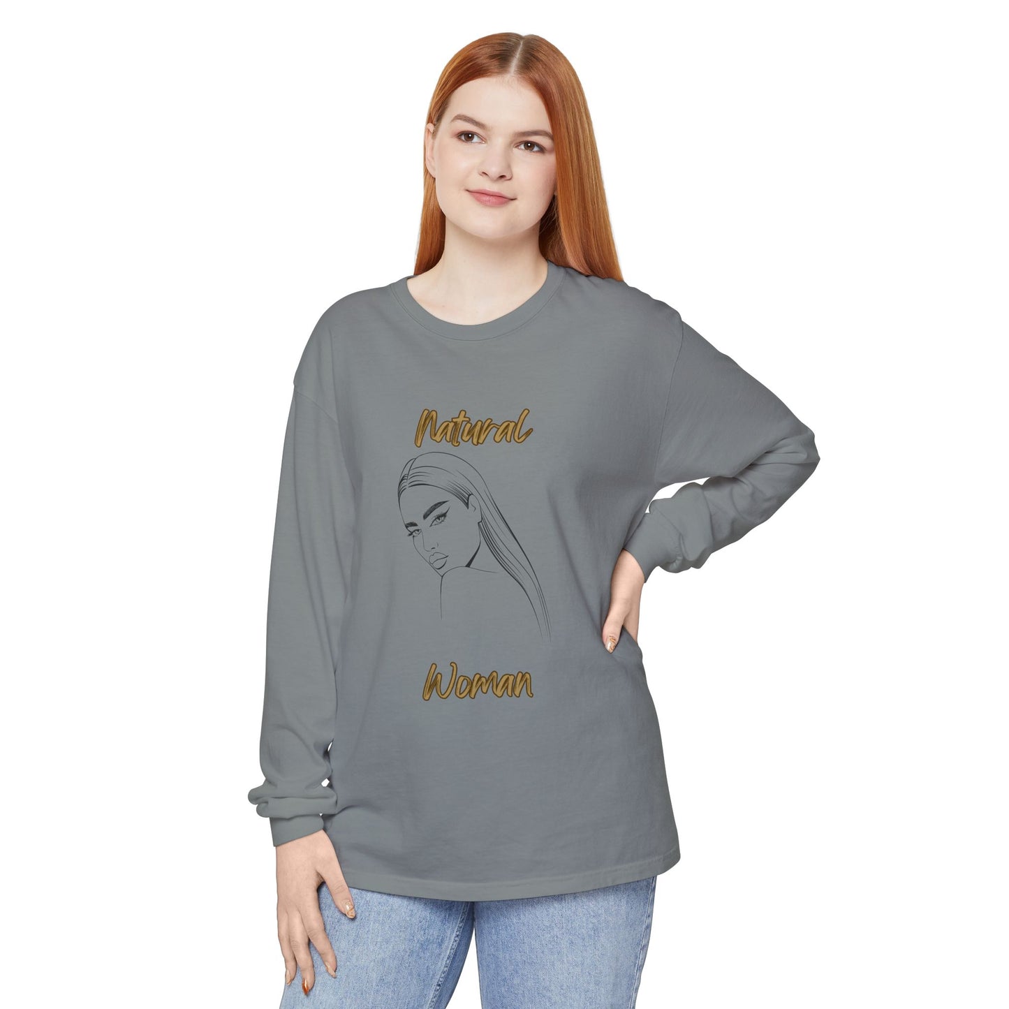 Natural Woman The Stare (BL) Long Sleeve T-Shirt