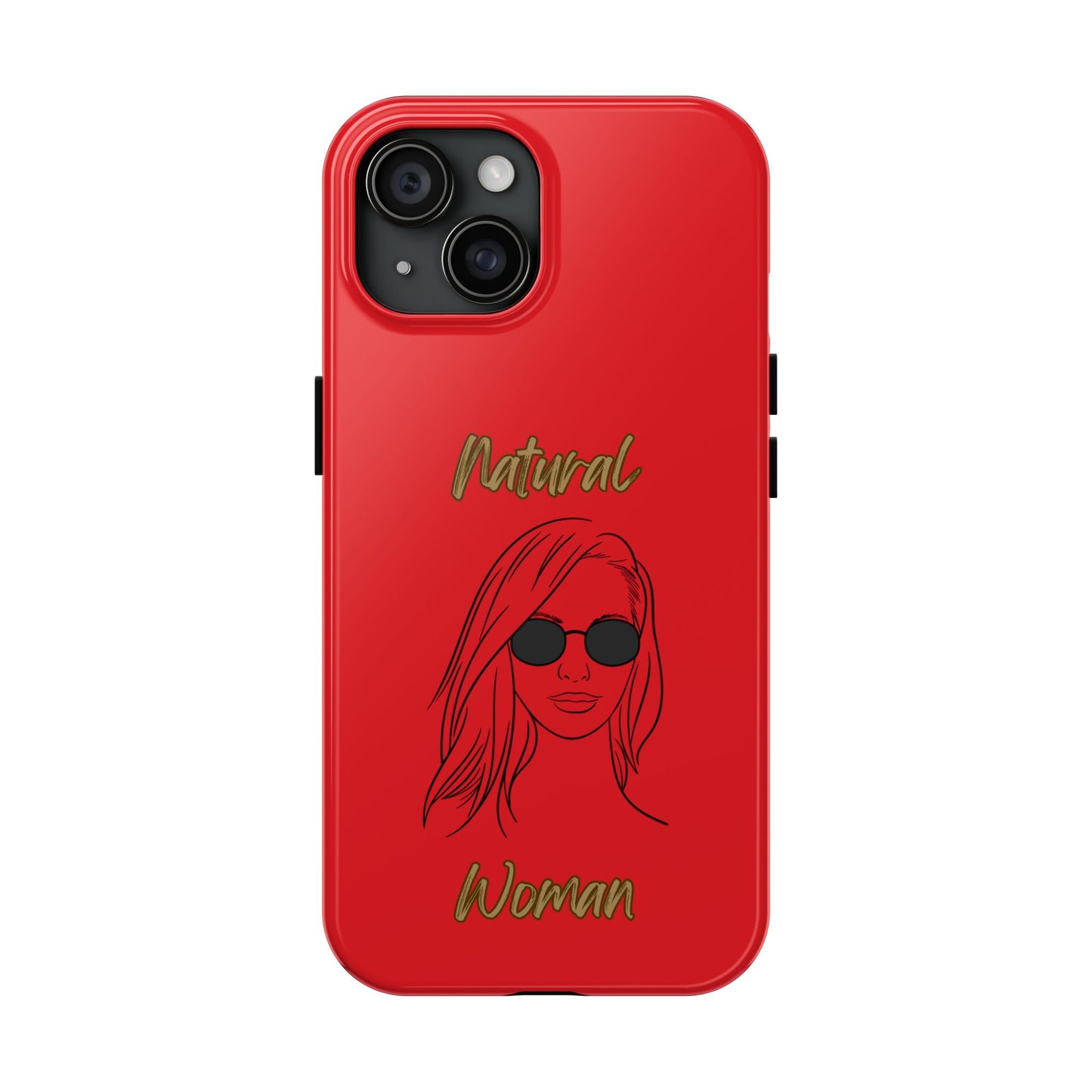Natural Woman Shades (BL)Tough Phone Cases RED