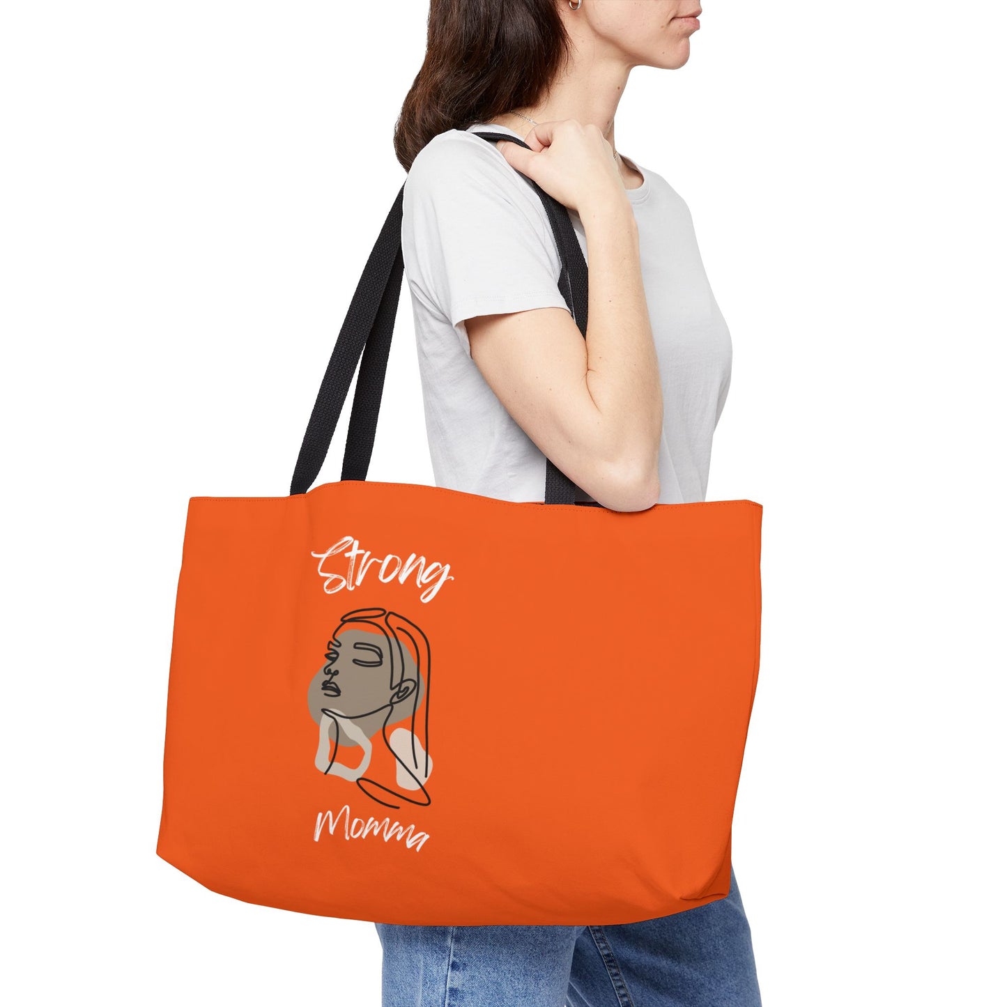 Strong Momma (WL) Weekender Tote Bag ORANGE