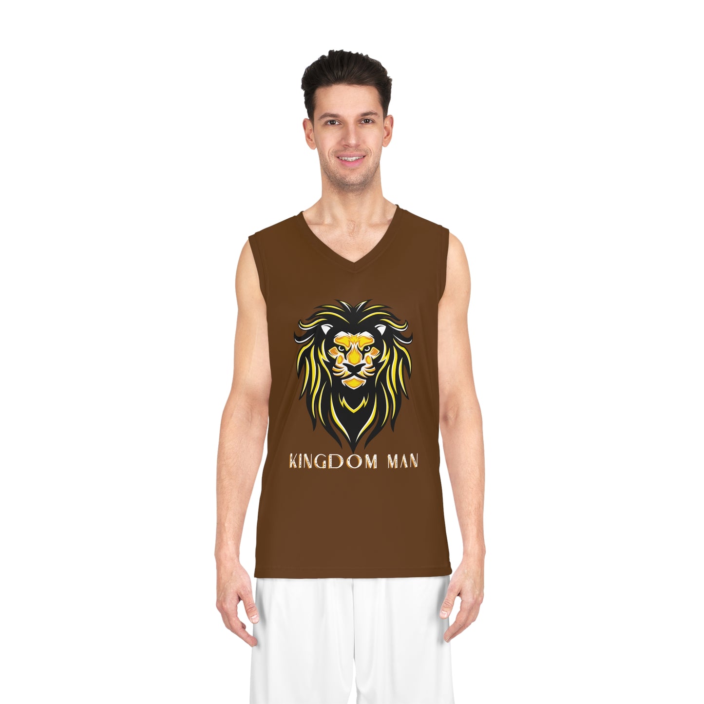Kingdom Man (Gold) Basketball Jersey BROWN
