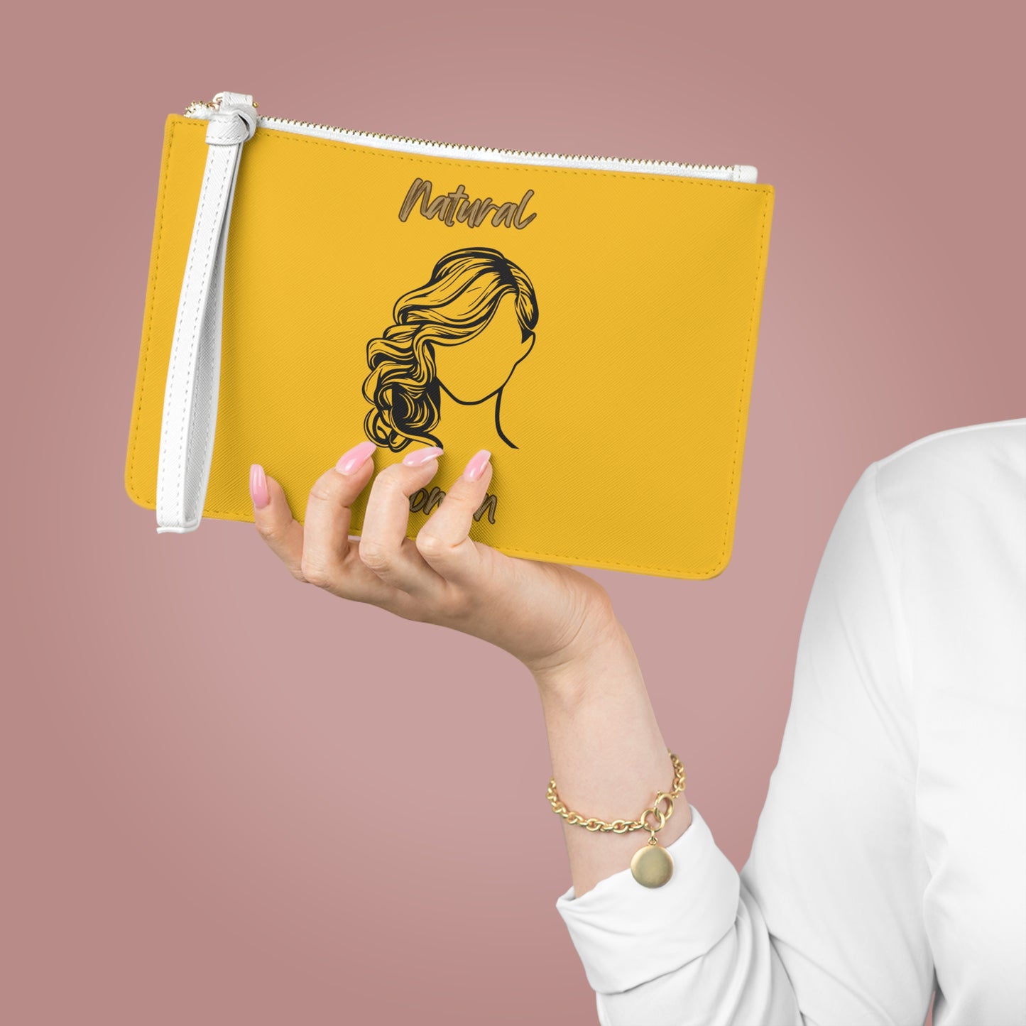 Natural Woman Long Curl (BL) Clutch Bag YELLOW