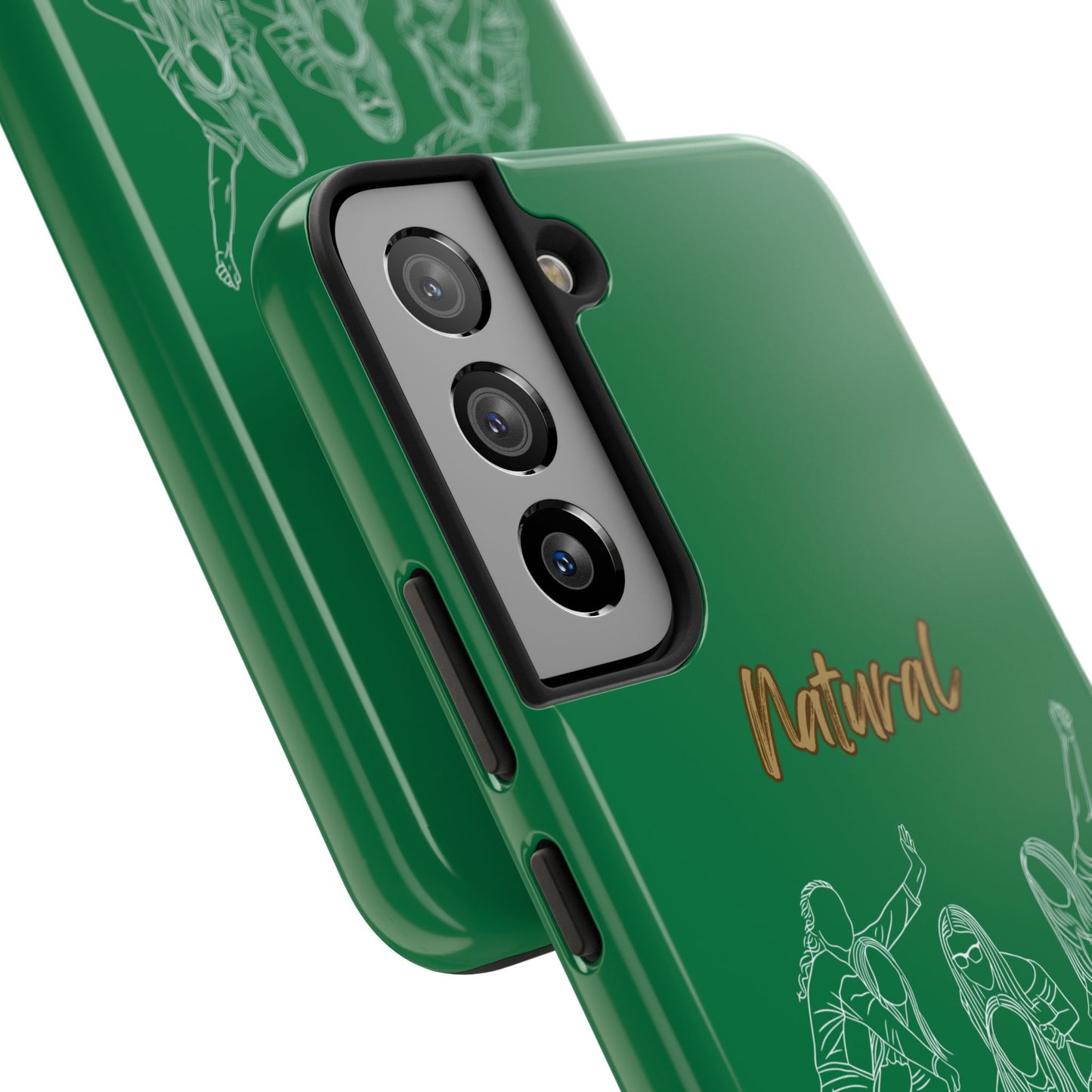 Natural Woman Piggy Back (WL) Tough Phone Cases DARK GREEN