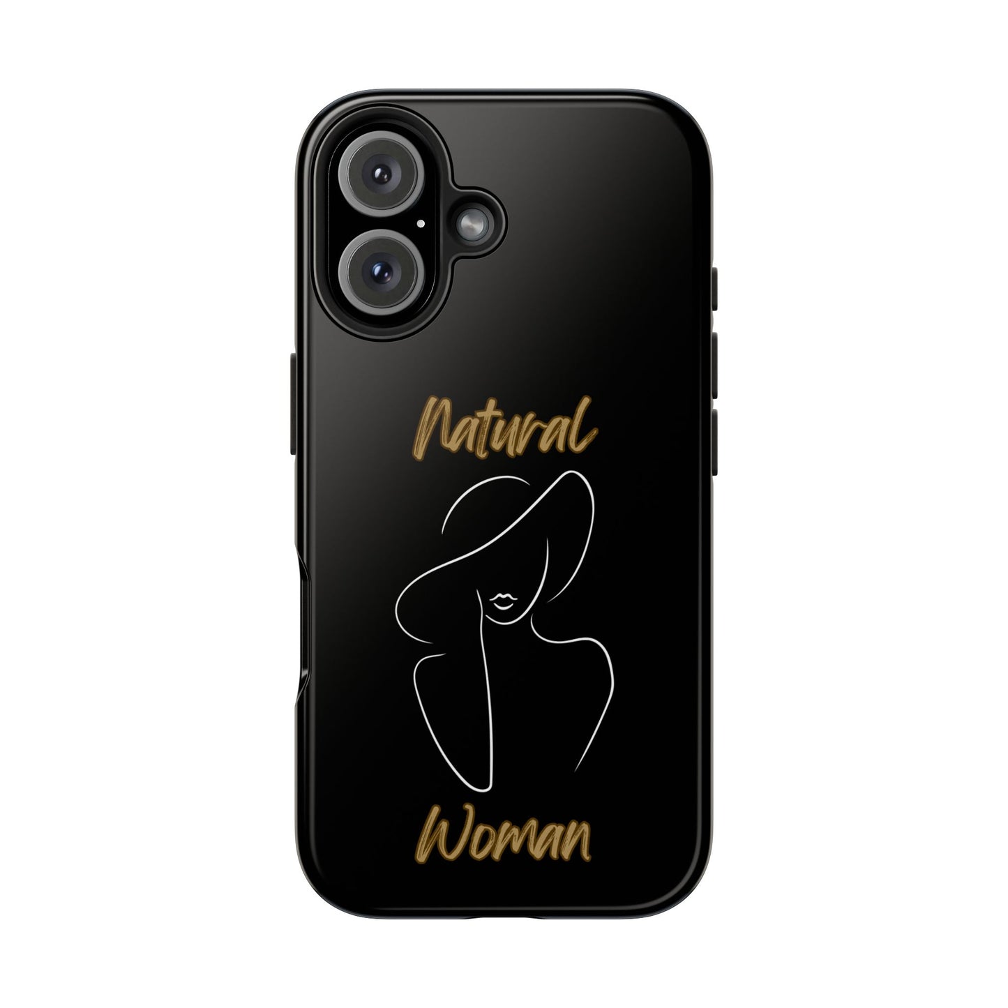 Natural Woman Sun Hat (WL) Tough Phone Cases BLACK
