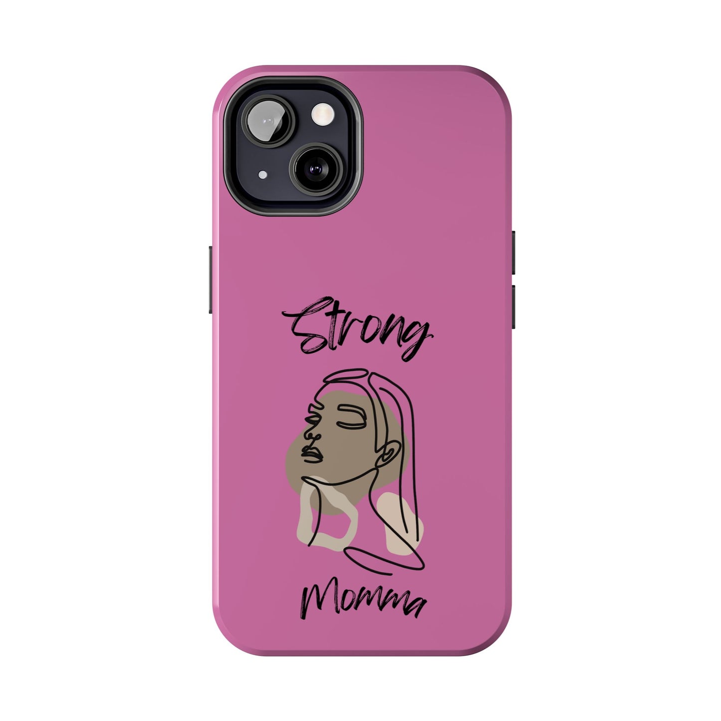 STRONG MOMMA Samsung Galaxy Tough Phone Cases (BL) Light Pink