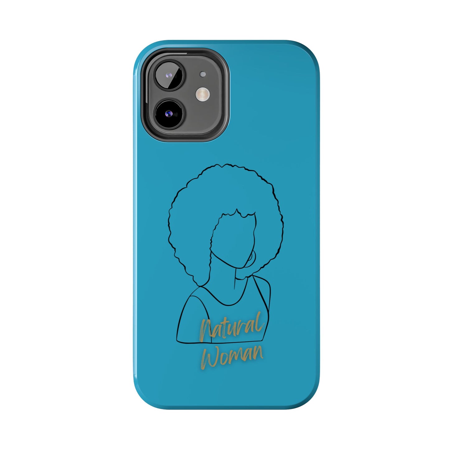 Natural Woman Afro (BL) Tough Phone Case TURQUOISE