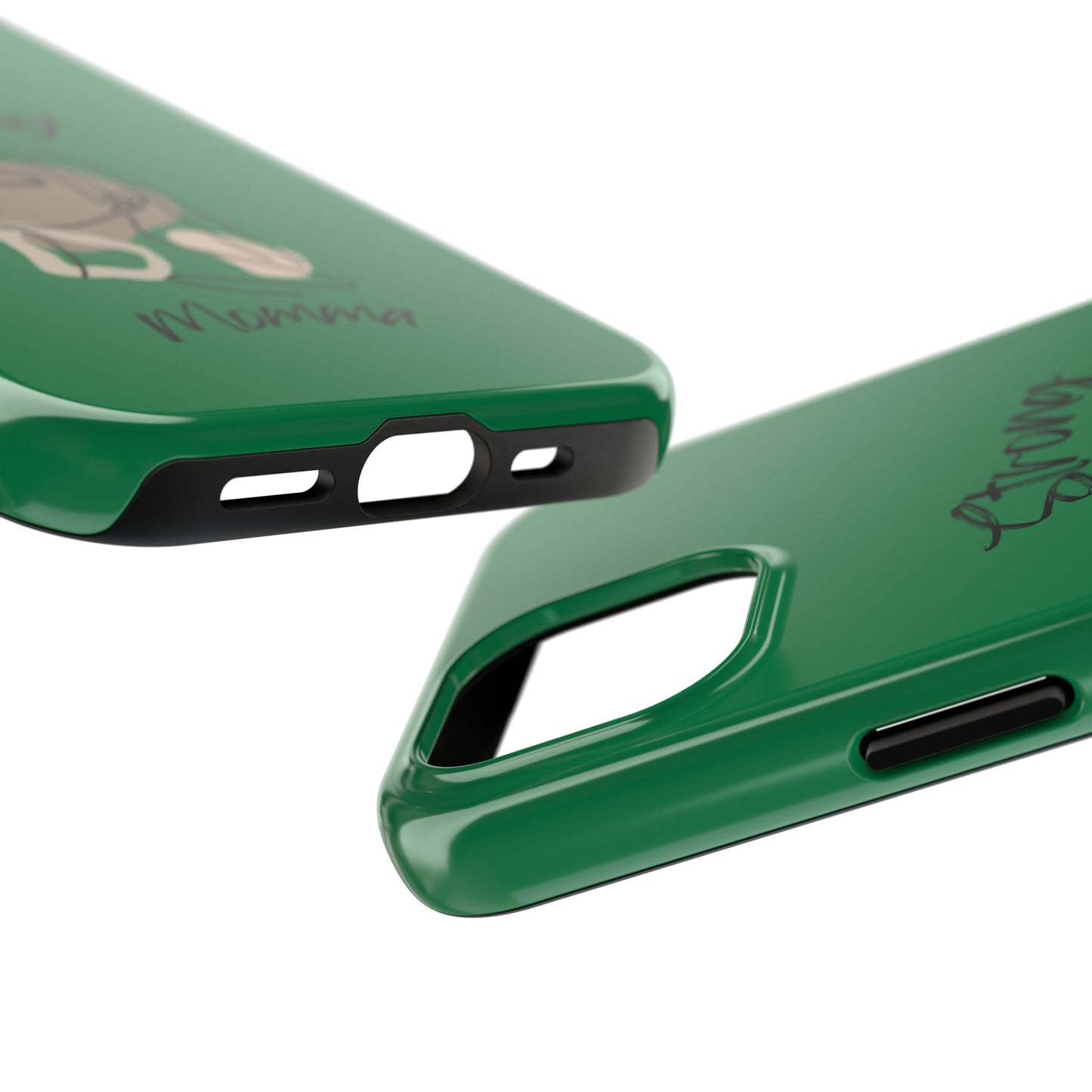 STRONG MOMMA Samsung Galaxy Tough Phone Cases (BL) Dark Green