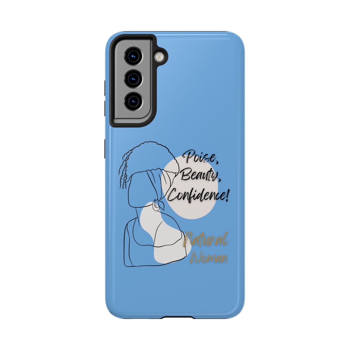 Natural Woman Puff (BL)Tough Phone Cases LIGHT BLUE