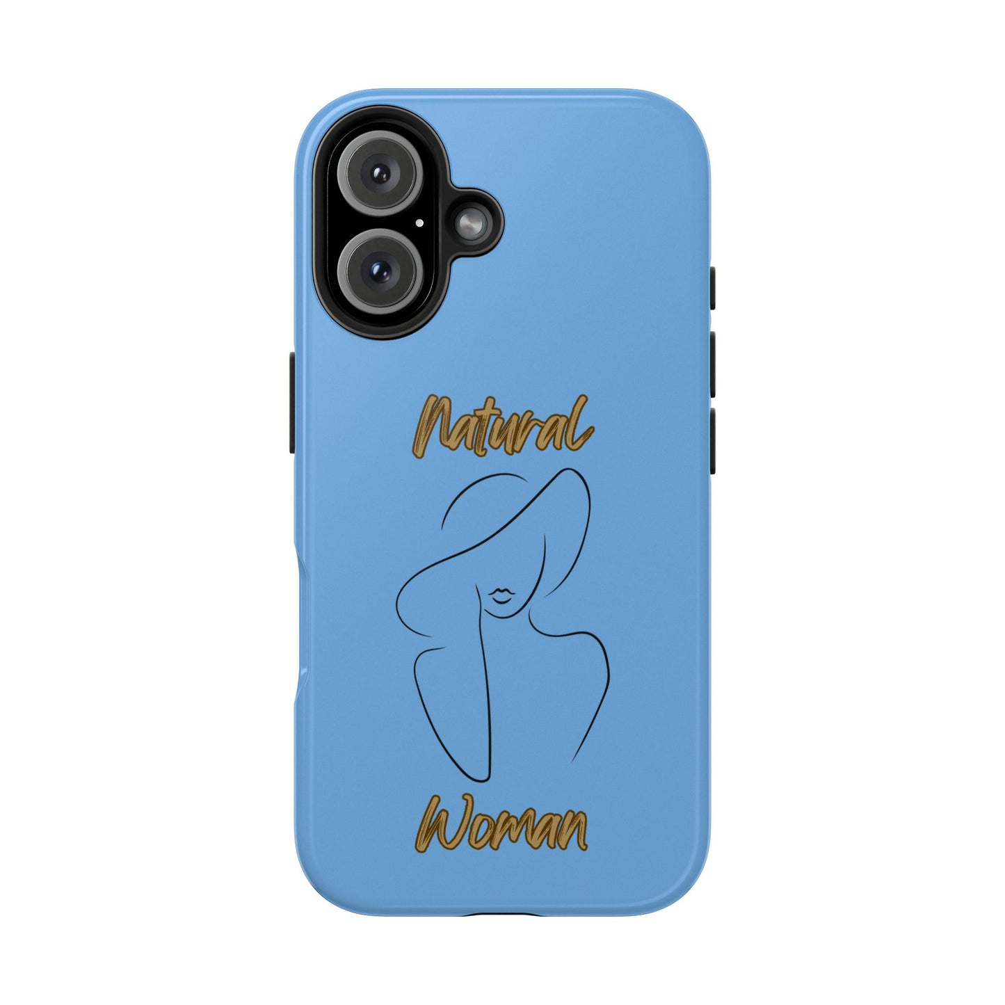 Natural Woman Sun Hat (BL) Tough Phone Cases LIGHT BLUE