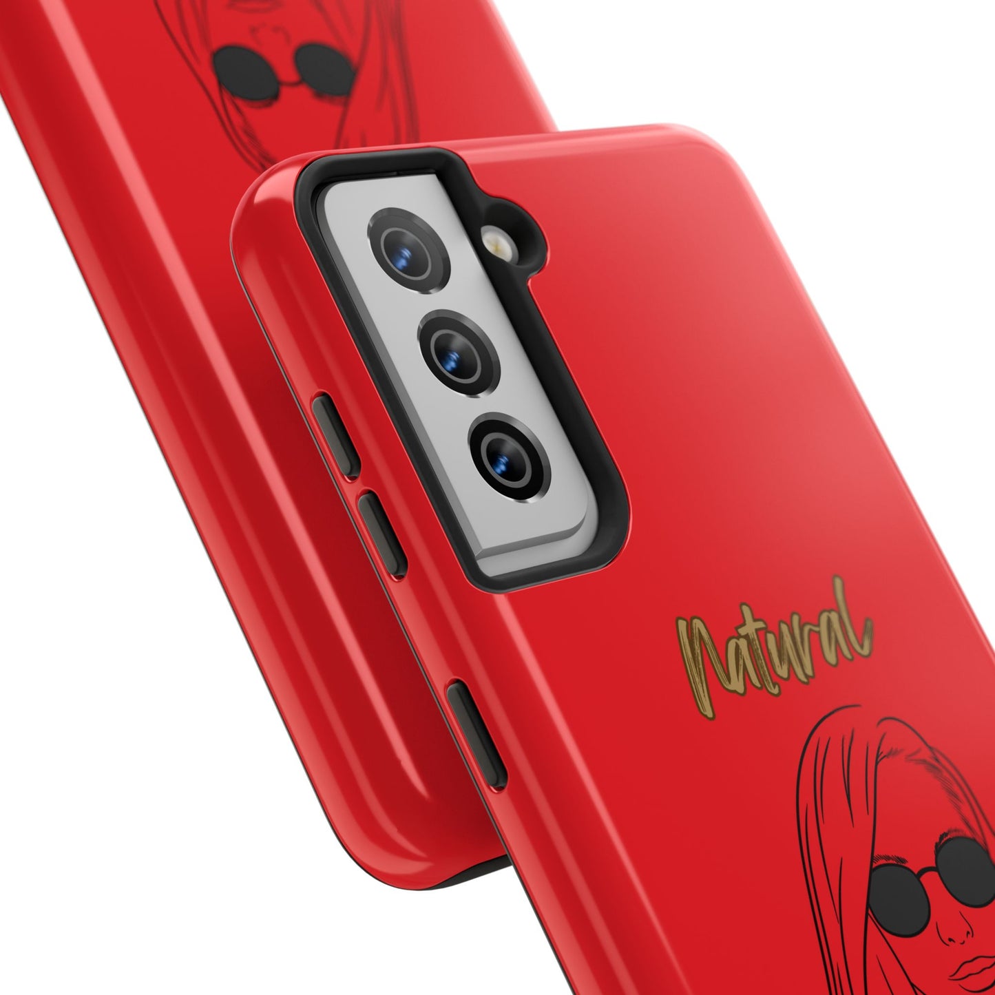 Natural Woman Shades (BL)Tough Phone Cases RED