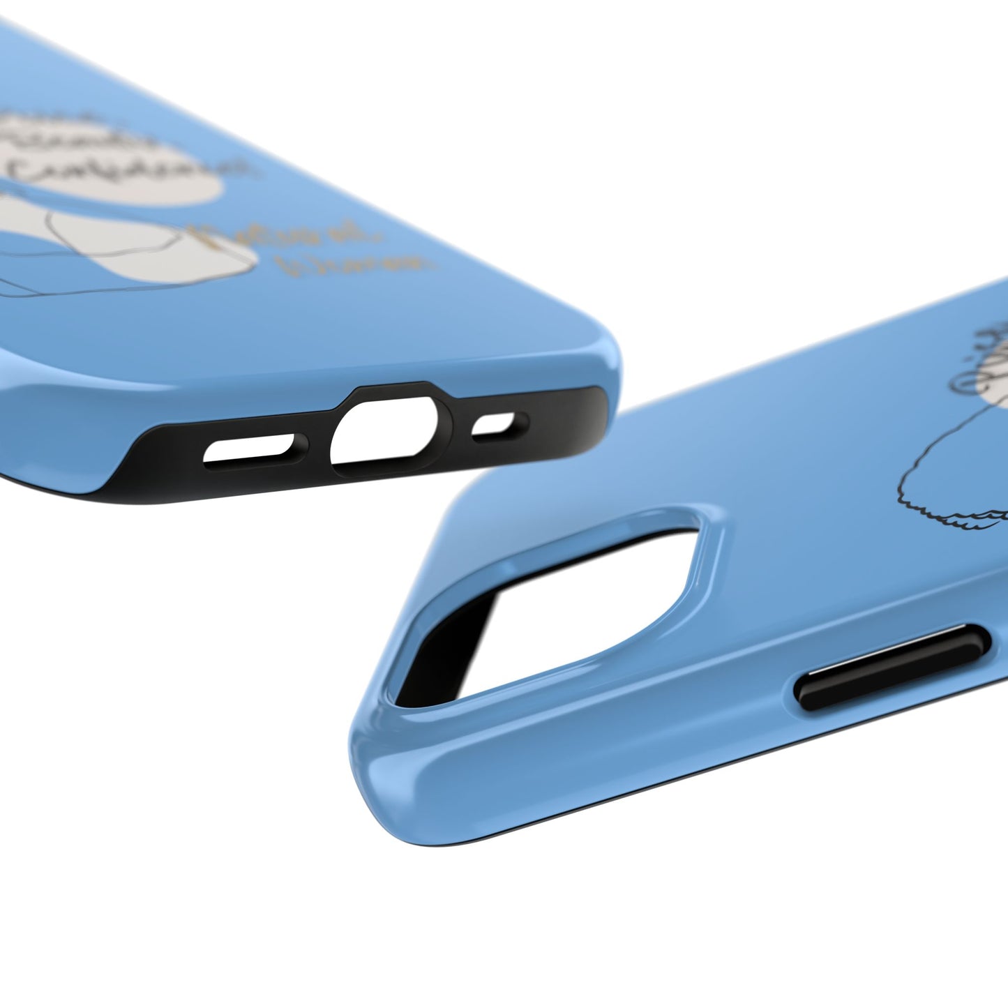 Natural Woman Puff (BL)Tough Phone Cases LIGHT BLUE