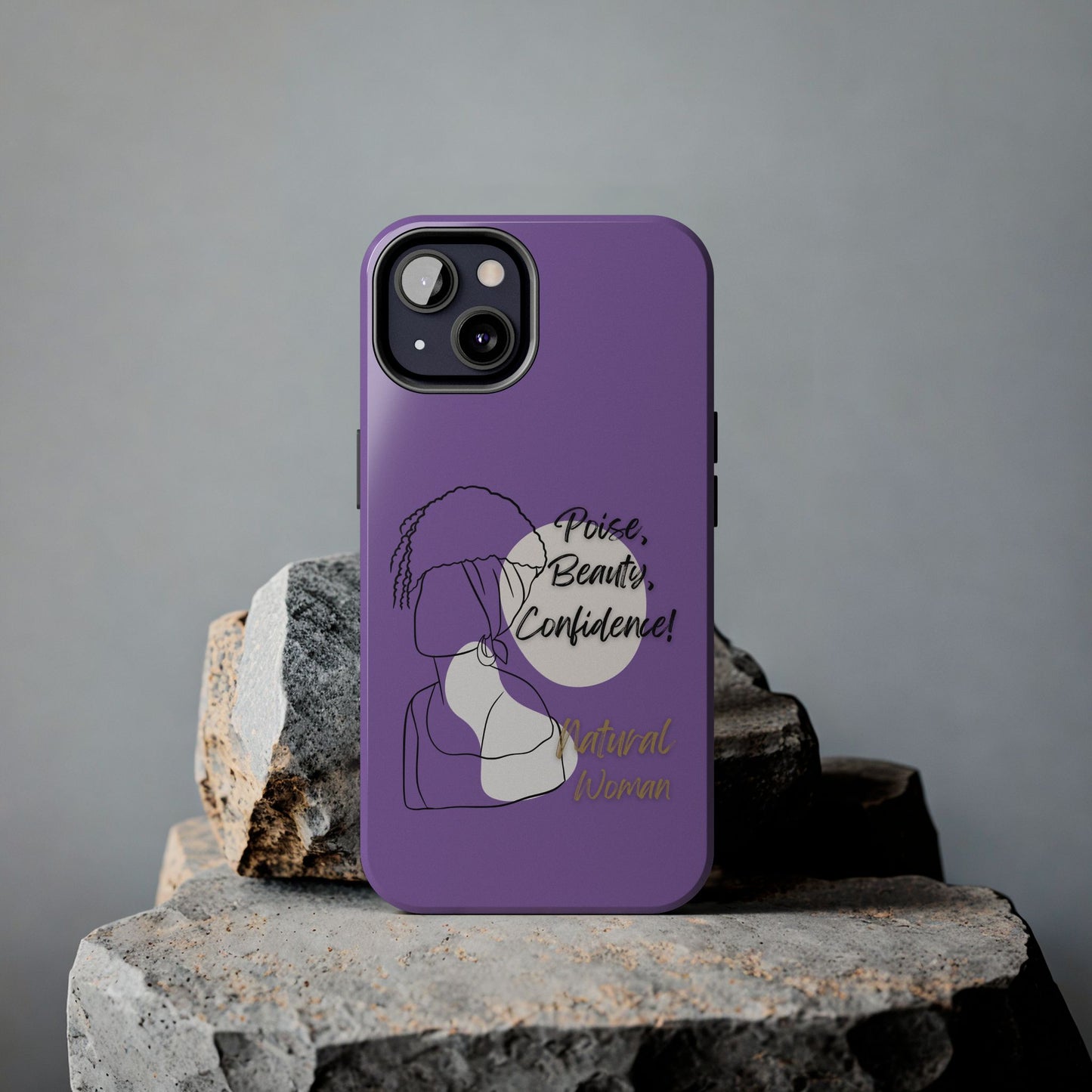 Natural Woman Puff (BL)Tough Phone Cases LIGHT PURPLE