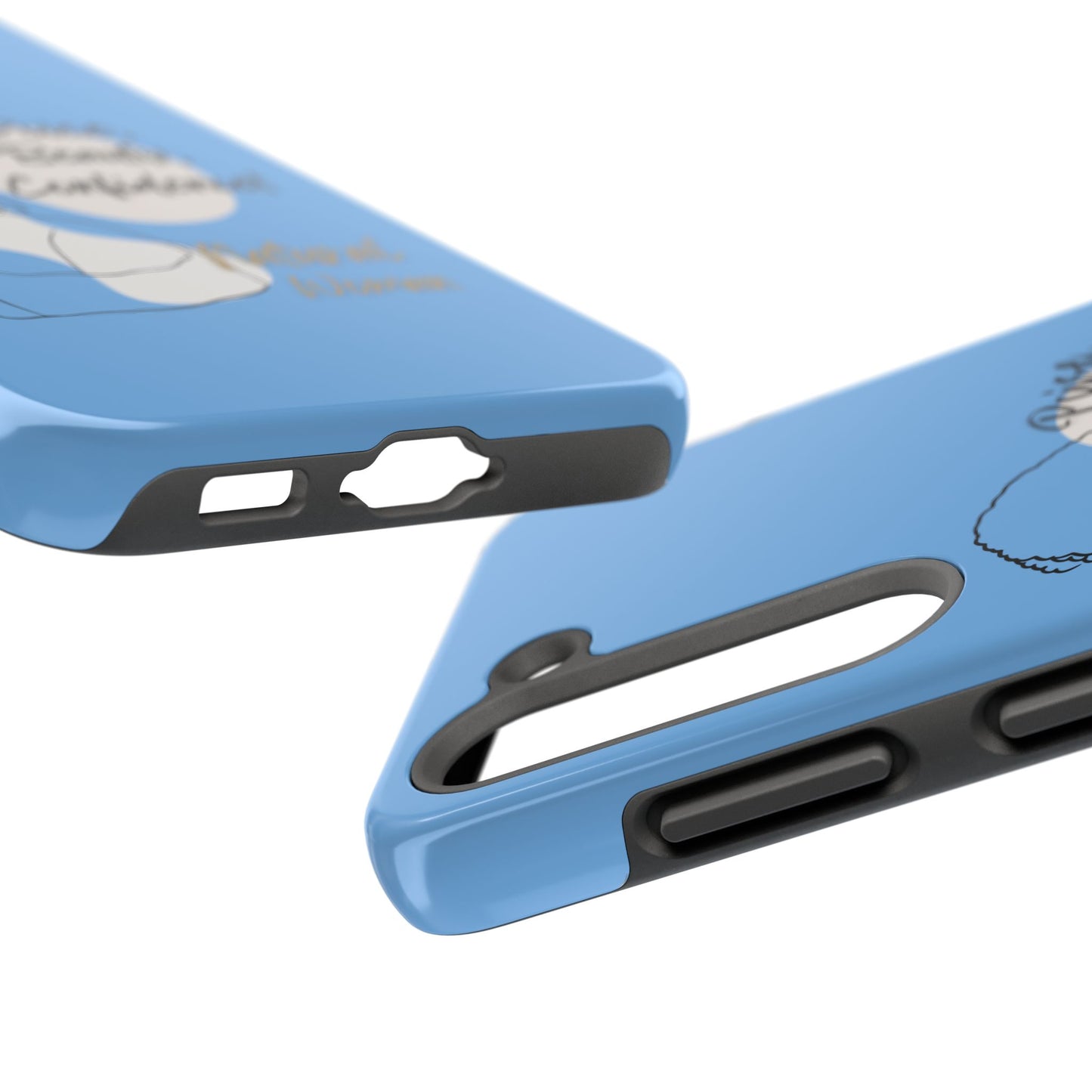 Natural Woman Puff (BL)Tough Phone Cases LIGHT BLUE