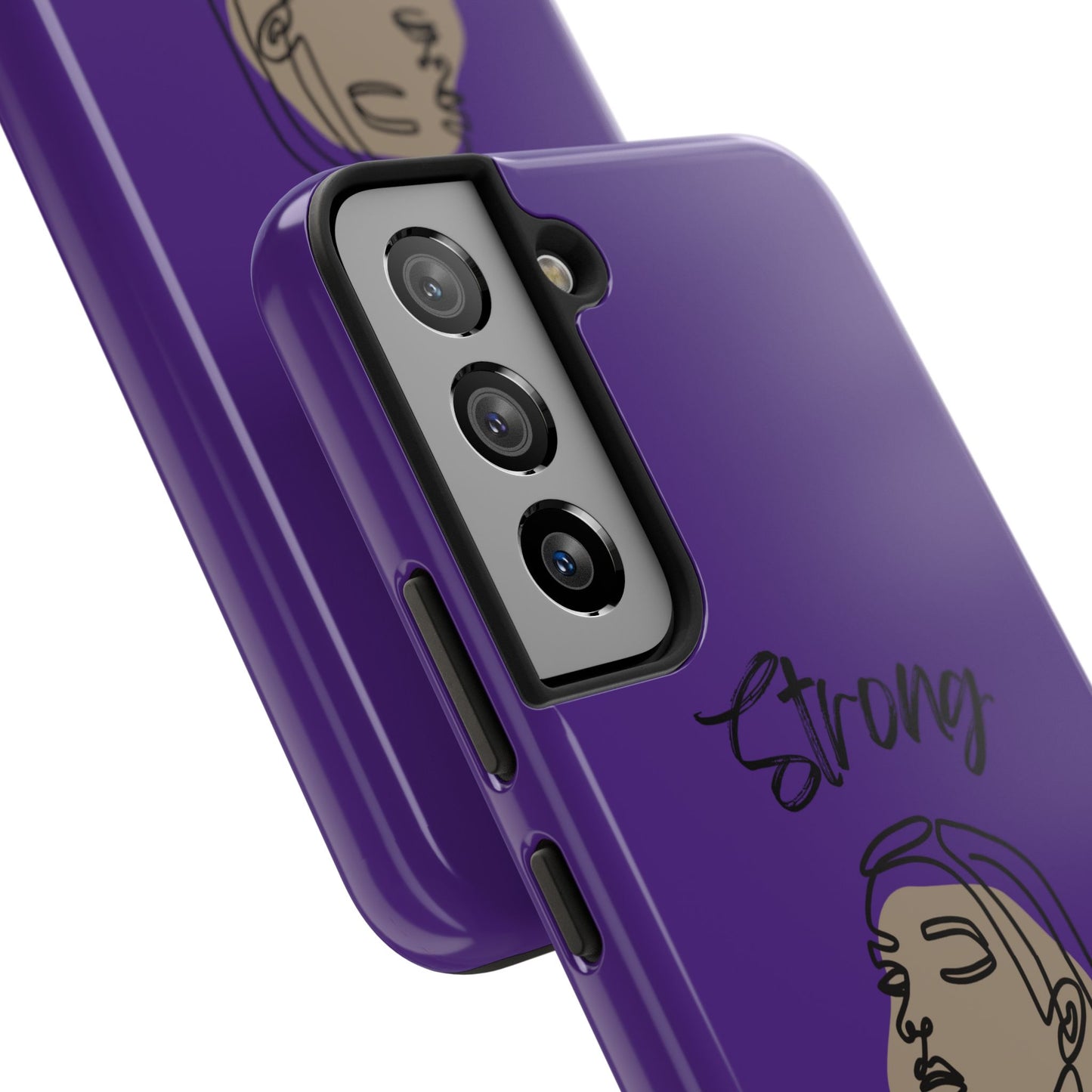 STRONG MOMMA Samsung Galaxy Tough Phone Cases (BL) Purple