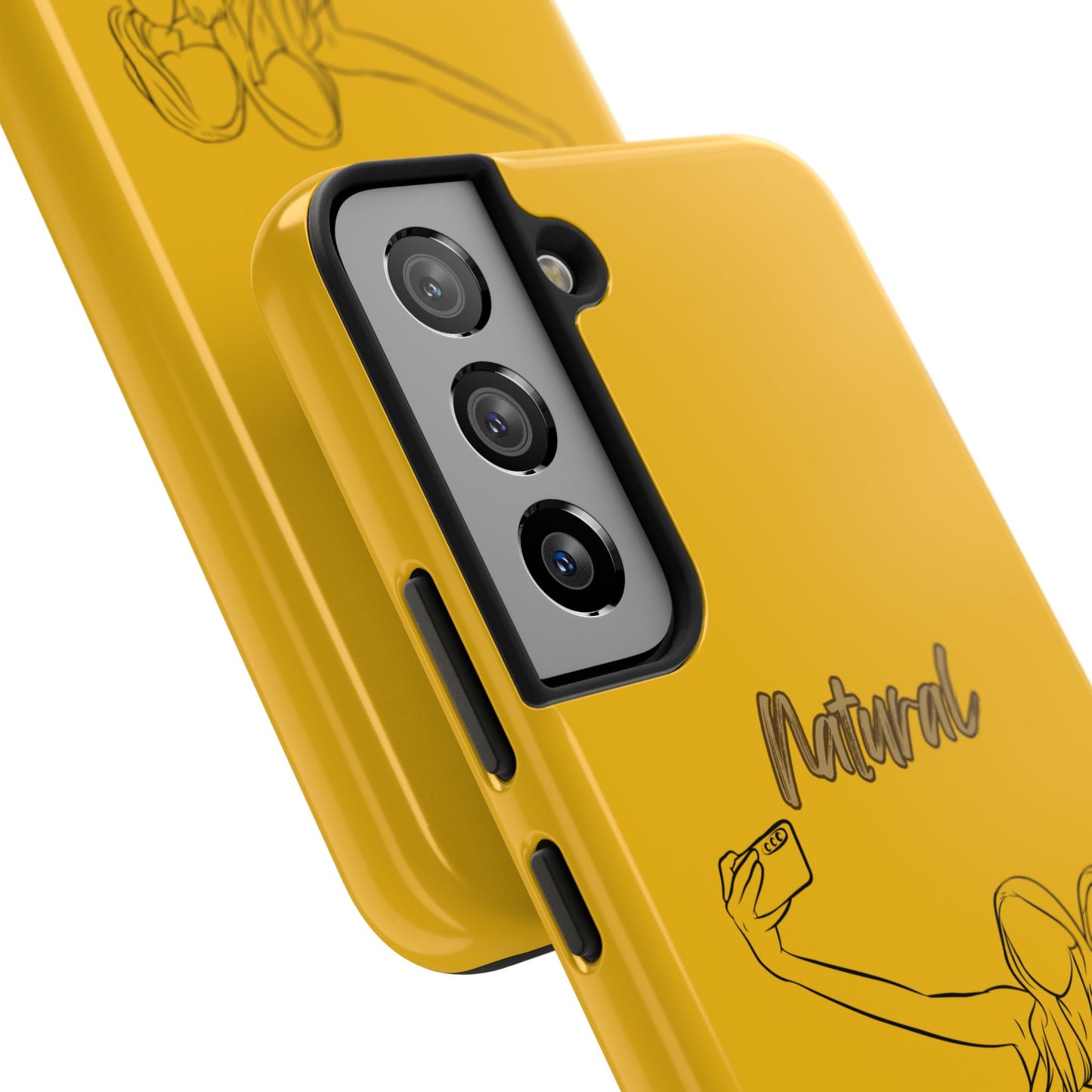 Natural Woman Friends Selfie (BL)Tough Phone Cases YELLOW