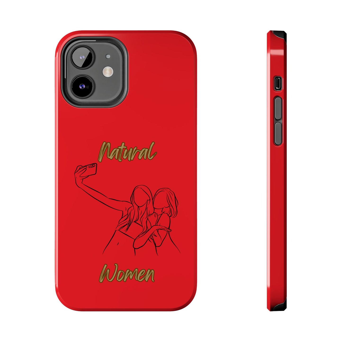 Natural Woman Friends Selfie (BL)Tough Phone Cases RED