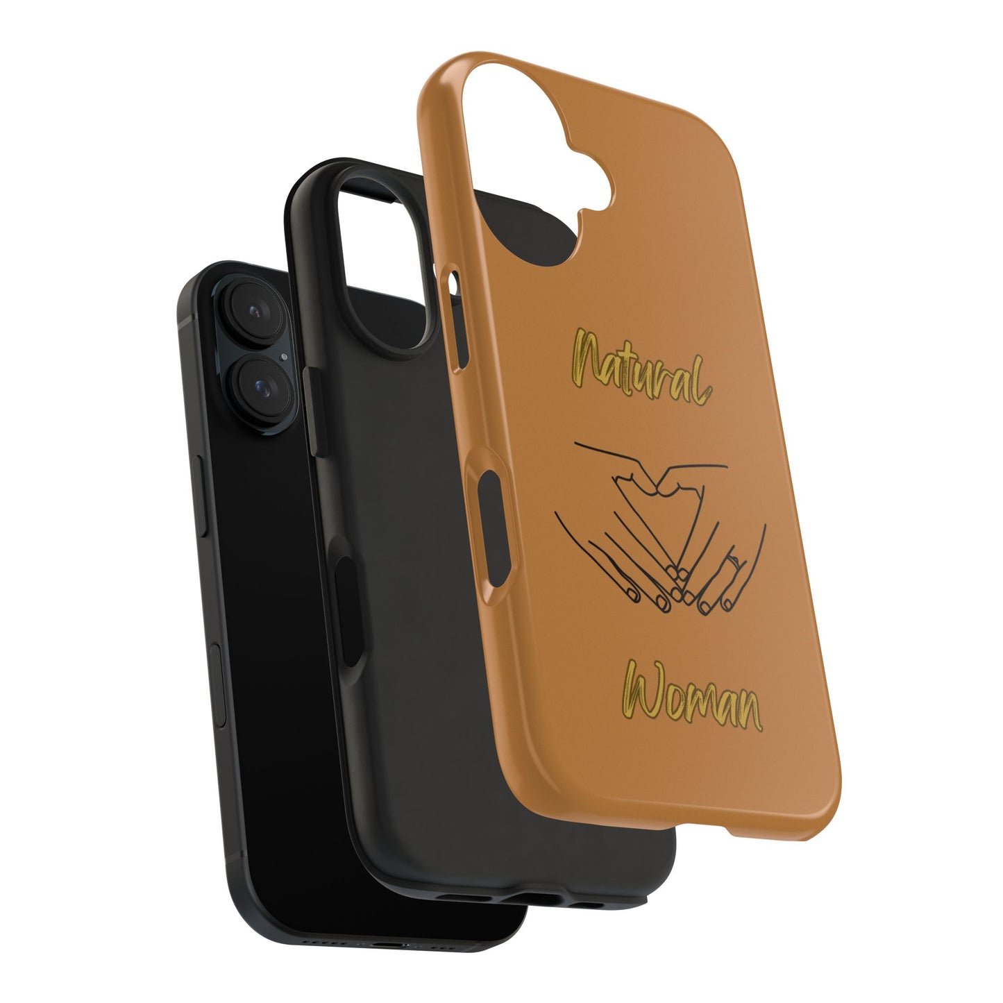 Natural Woman I Love You (BL)Tough Phone Cases LIGHT BROWN