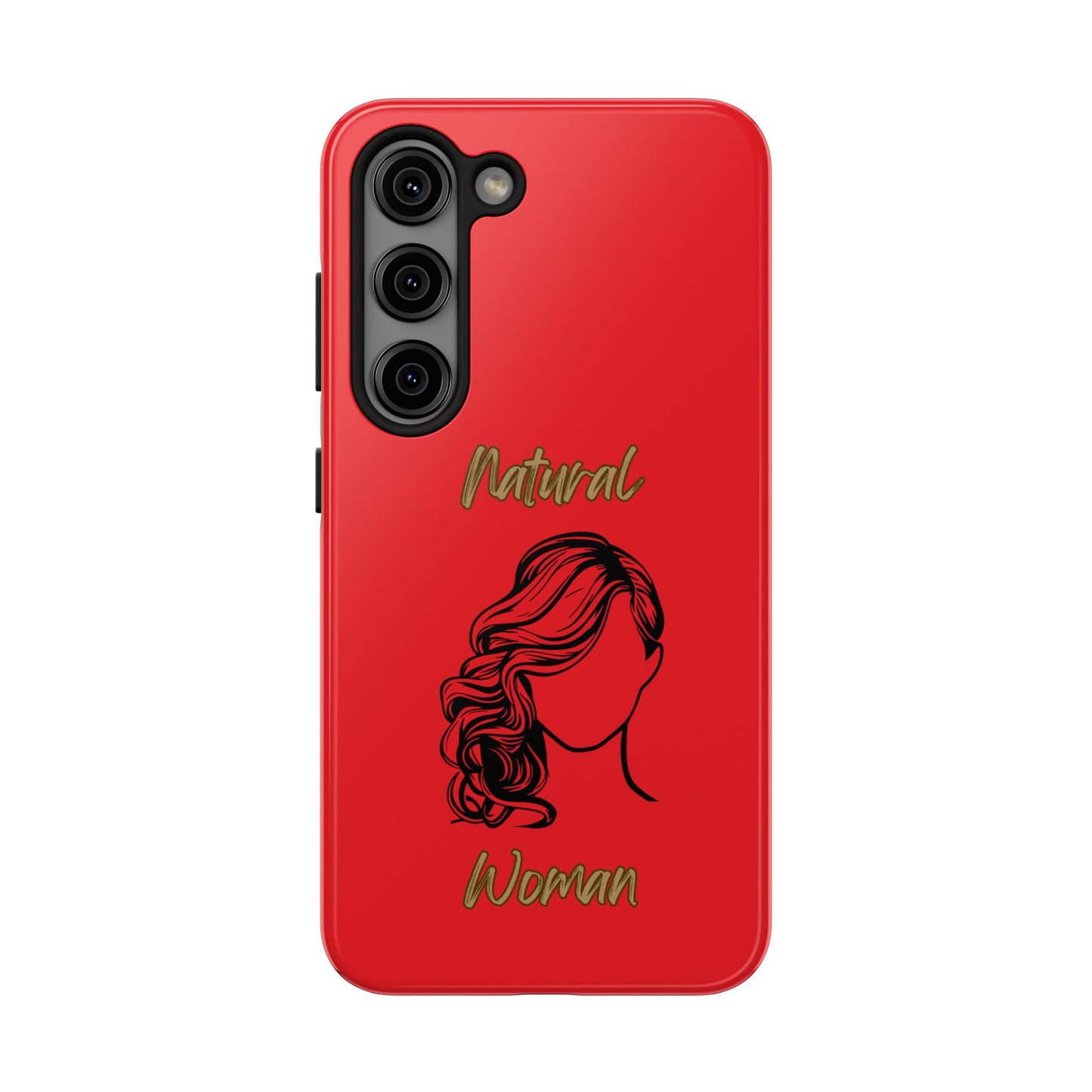 Natural Woman Long Curl (BL)Tough Phone Cases RED