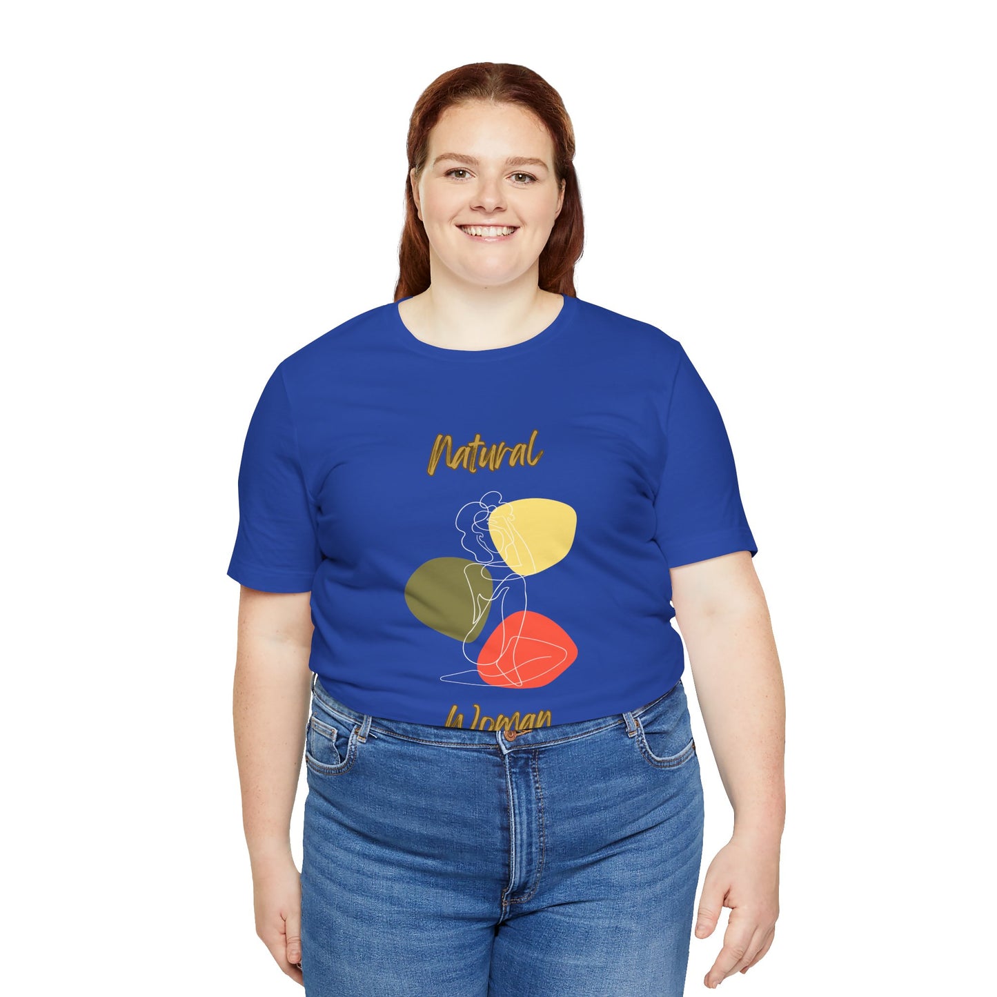 Natural Woman Colorful Pose (WL) Short Sleeve T-Shirt