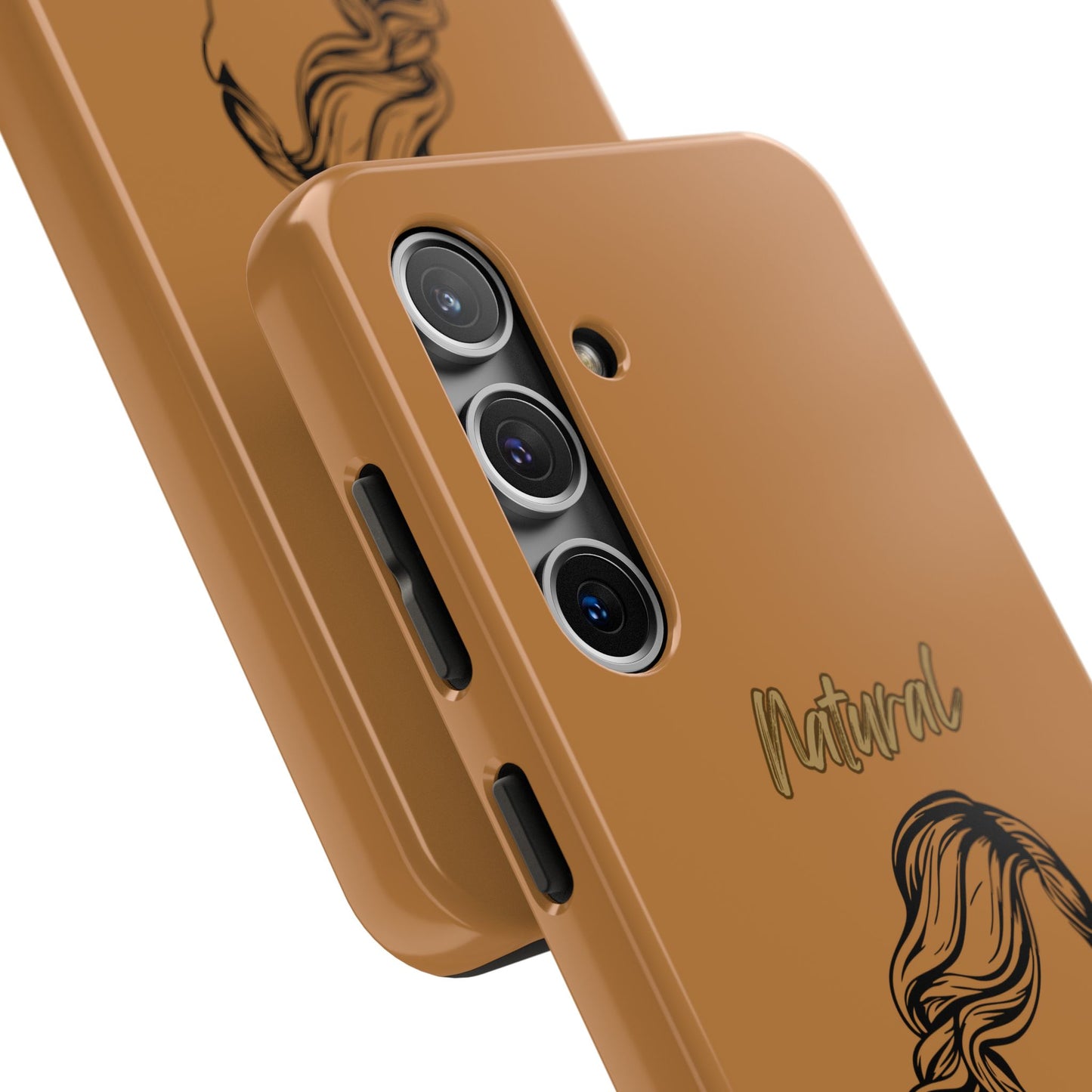 Natural Woman Long Curl (BL)Tough Phone Cases LIGHT BROWN