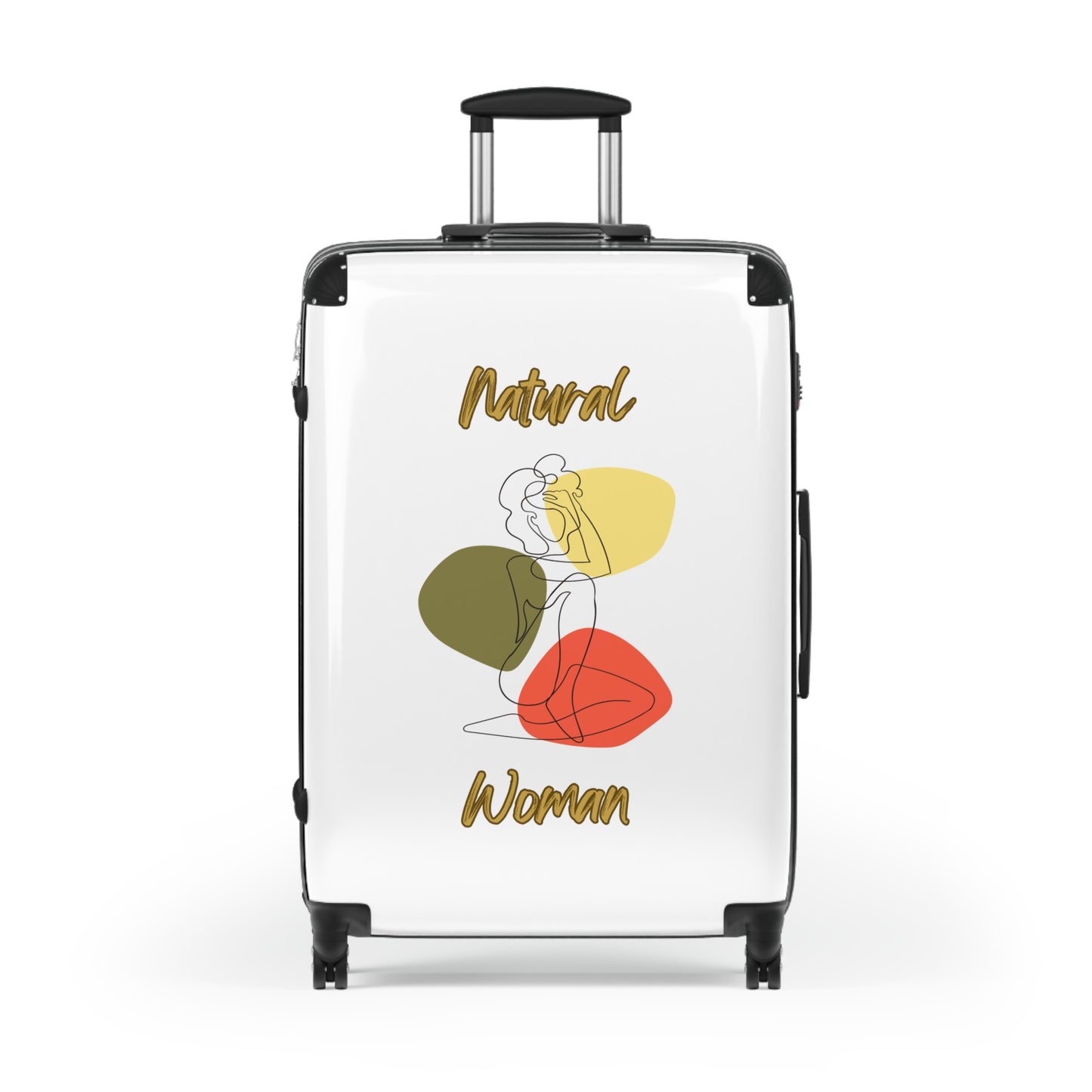 Natural Woman Colorful Pose (BL) Suitcase WHITE