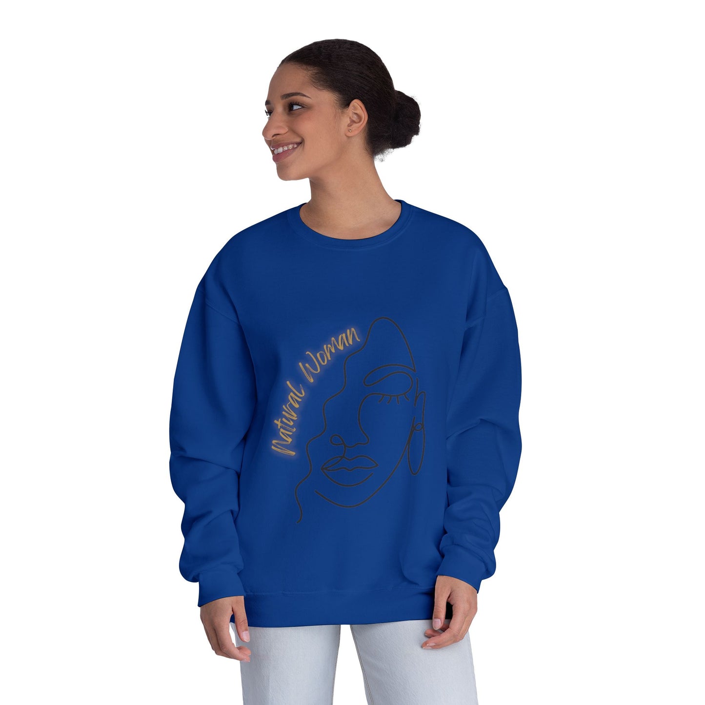 Natural Woman Half Face (BL) Crewneck Sweatshirt