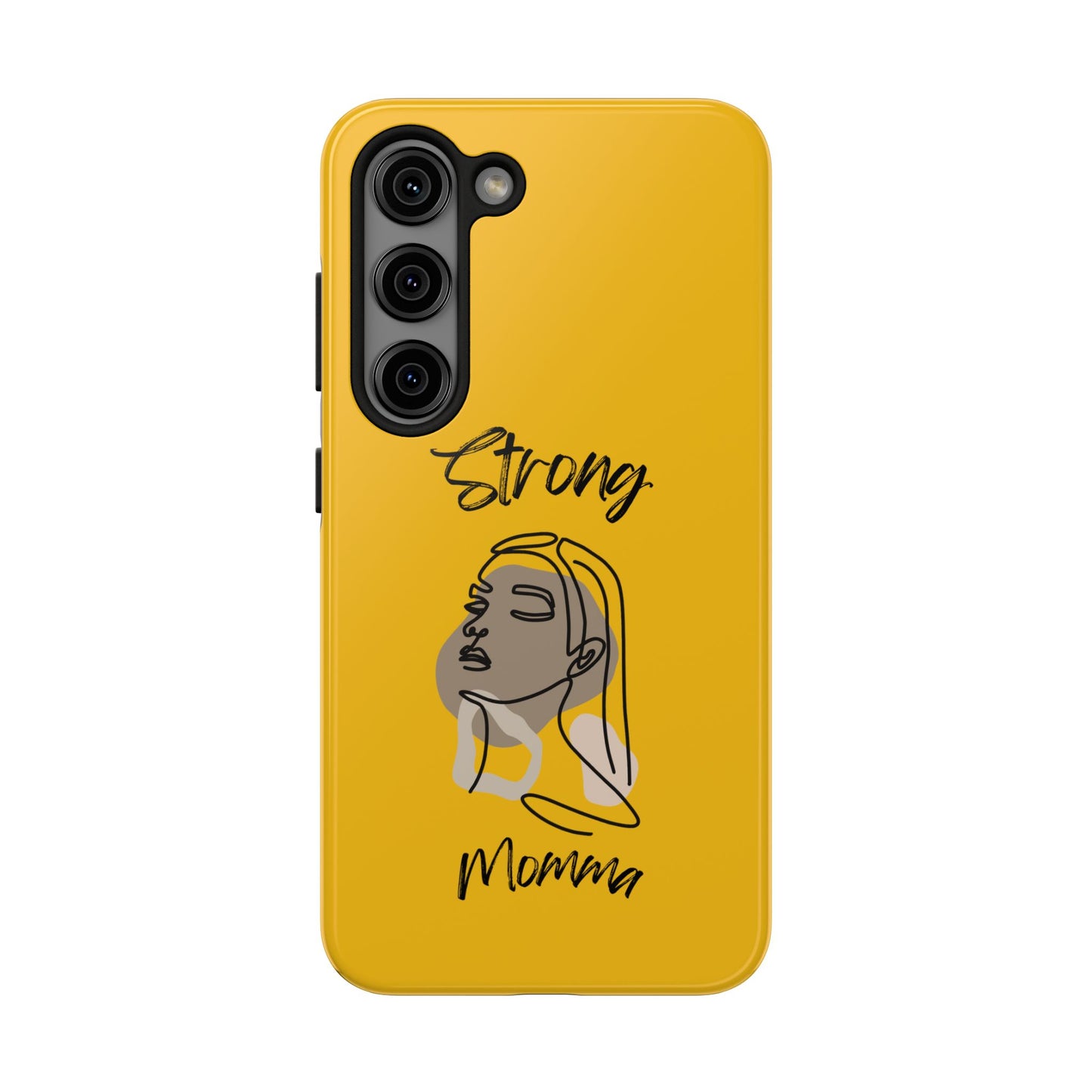 STRONG MOMMA Samsung Galaxy Tough Phone Cases (BL) Yellow