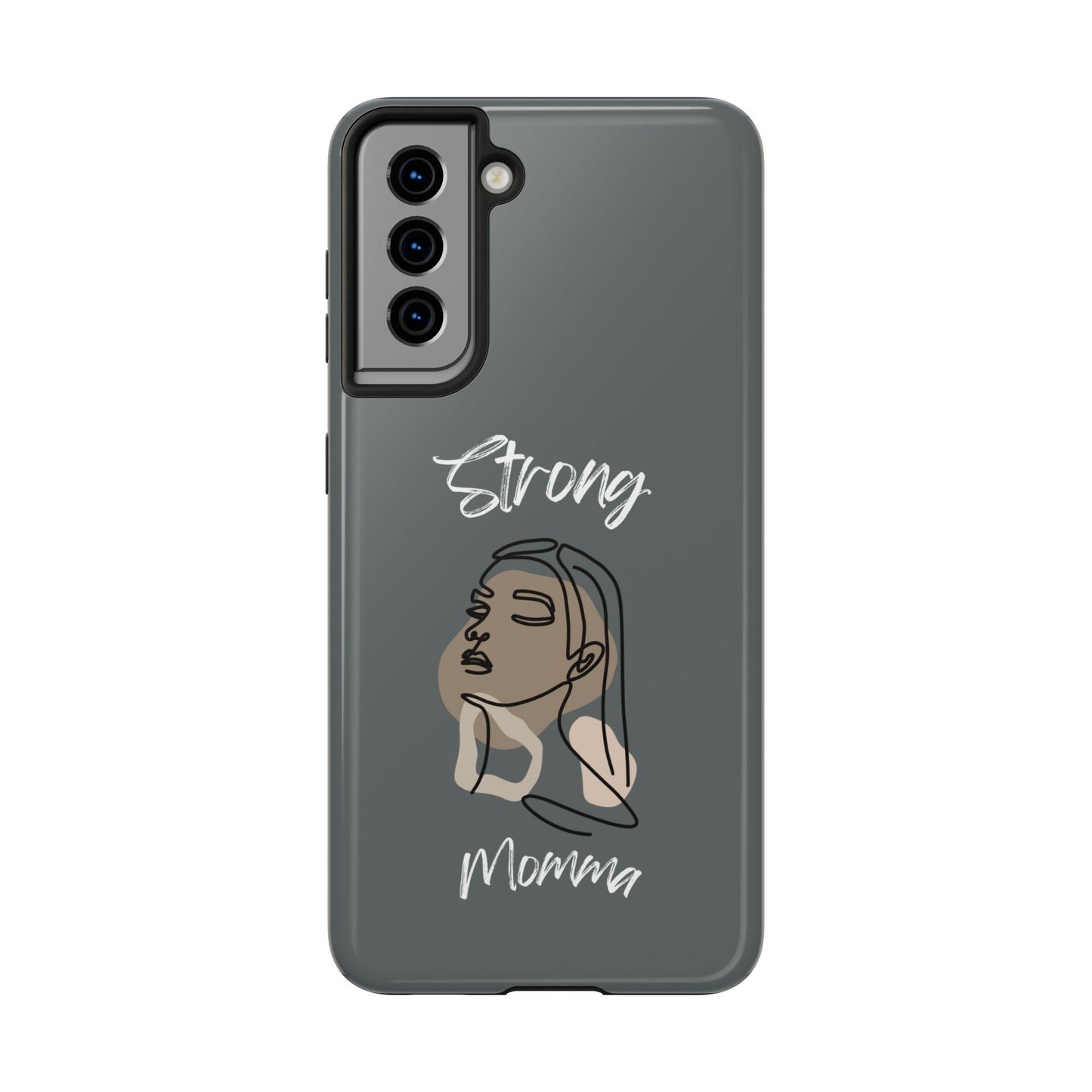Strong Momma (WL) Tough Phone Cases DARK GREY