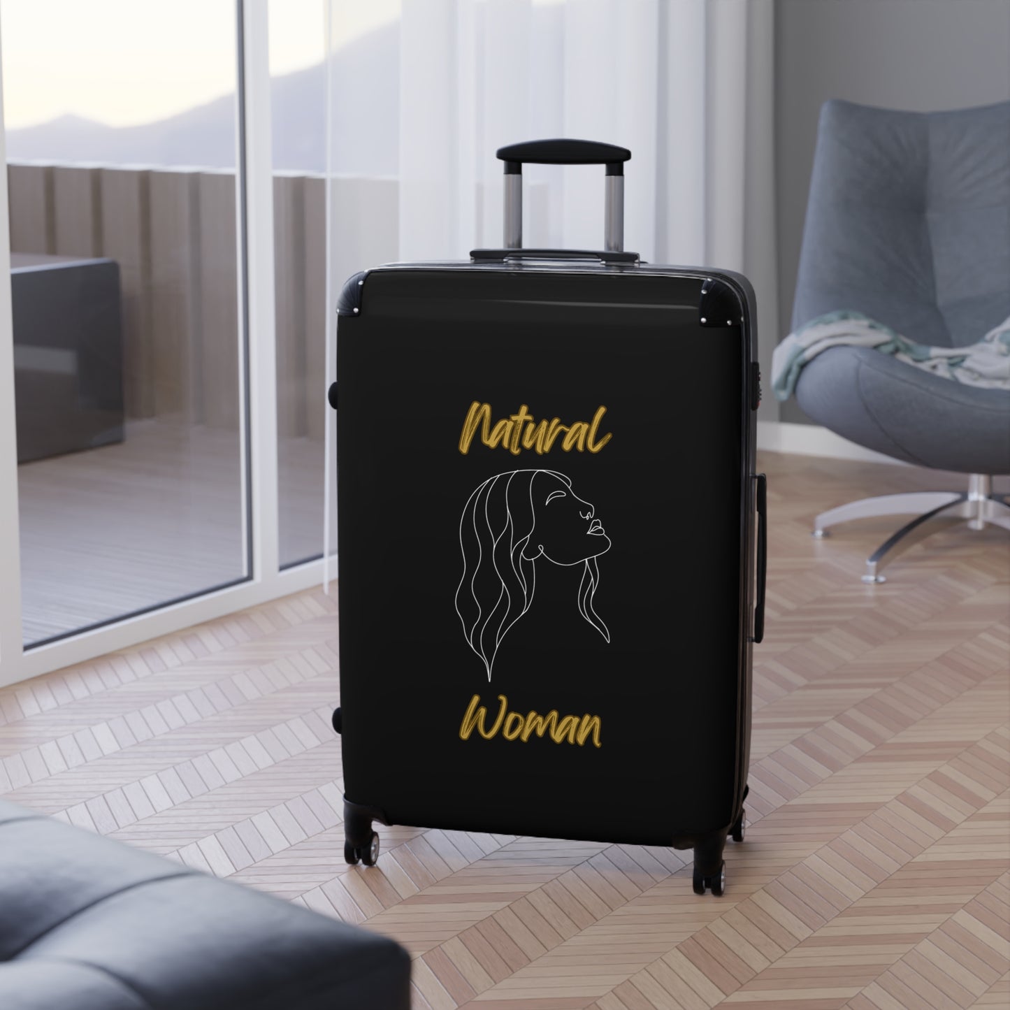 Natural Woman Breeze On Face (WL) Suitcase BLACK