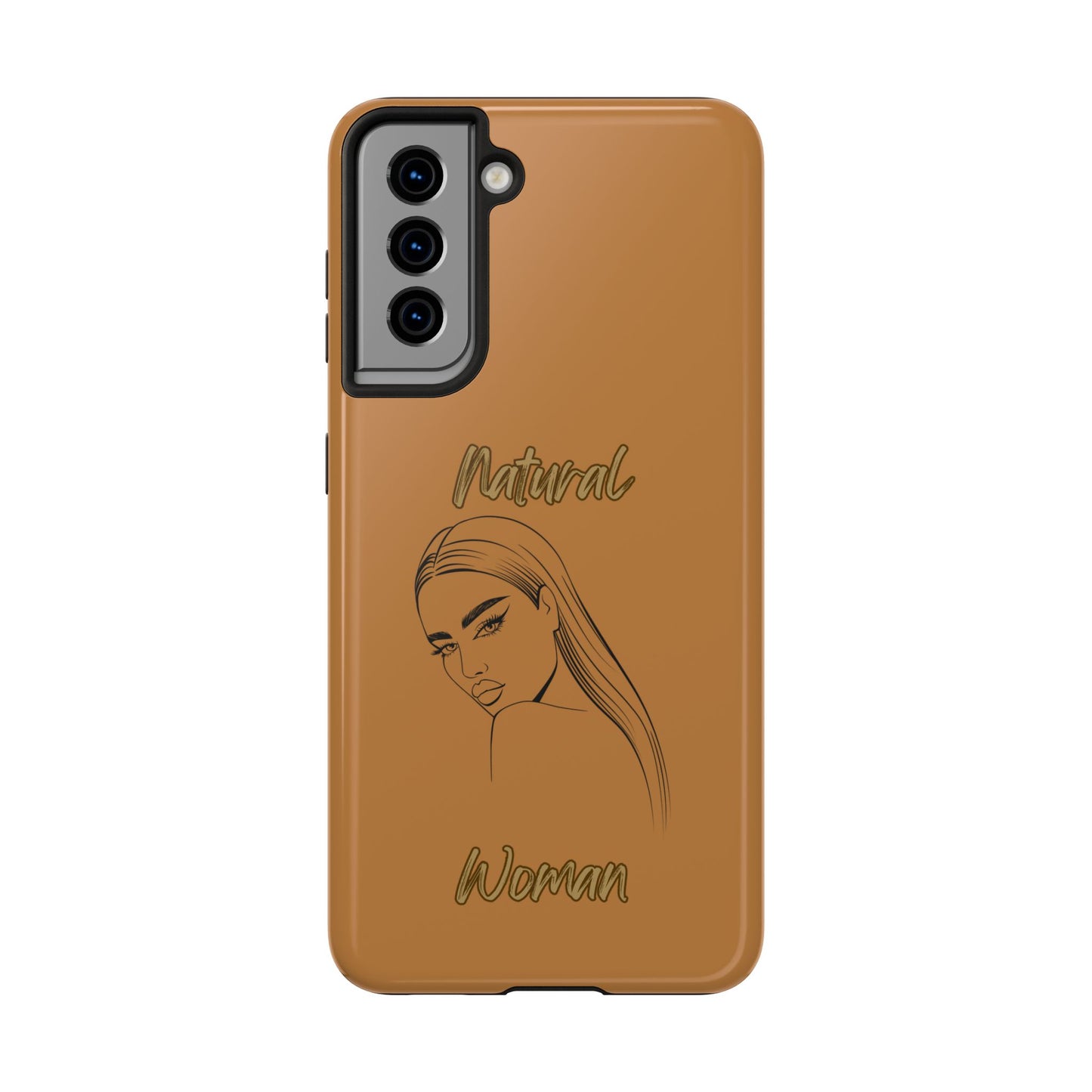 Natural Woman The Stare (BL)Tough Phone Cases LIGHT BROWN