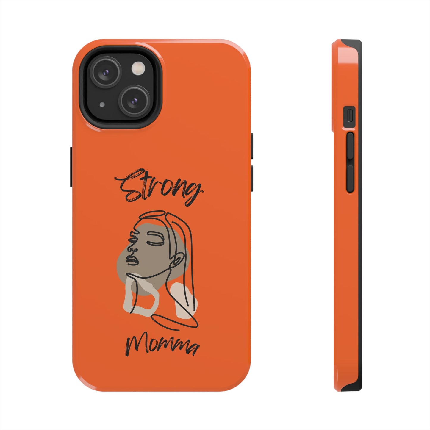 STRONG MOMMA Samsung Galaxy Tough Phone Cases (BL) Orange