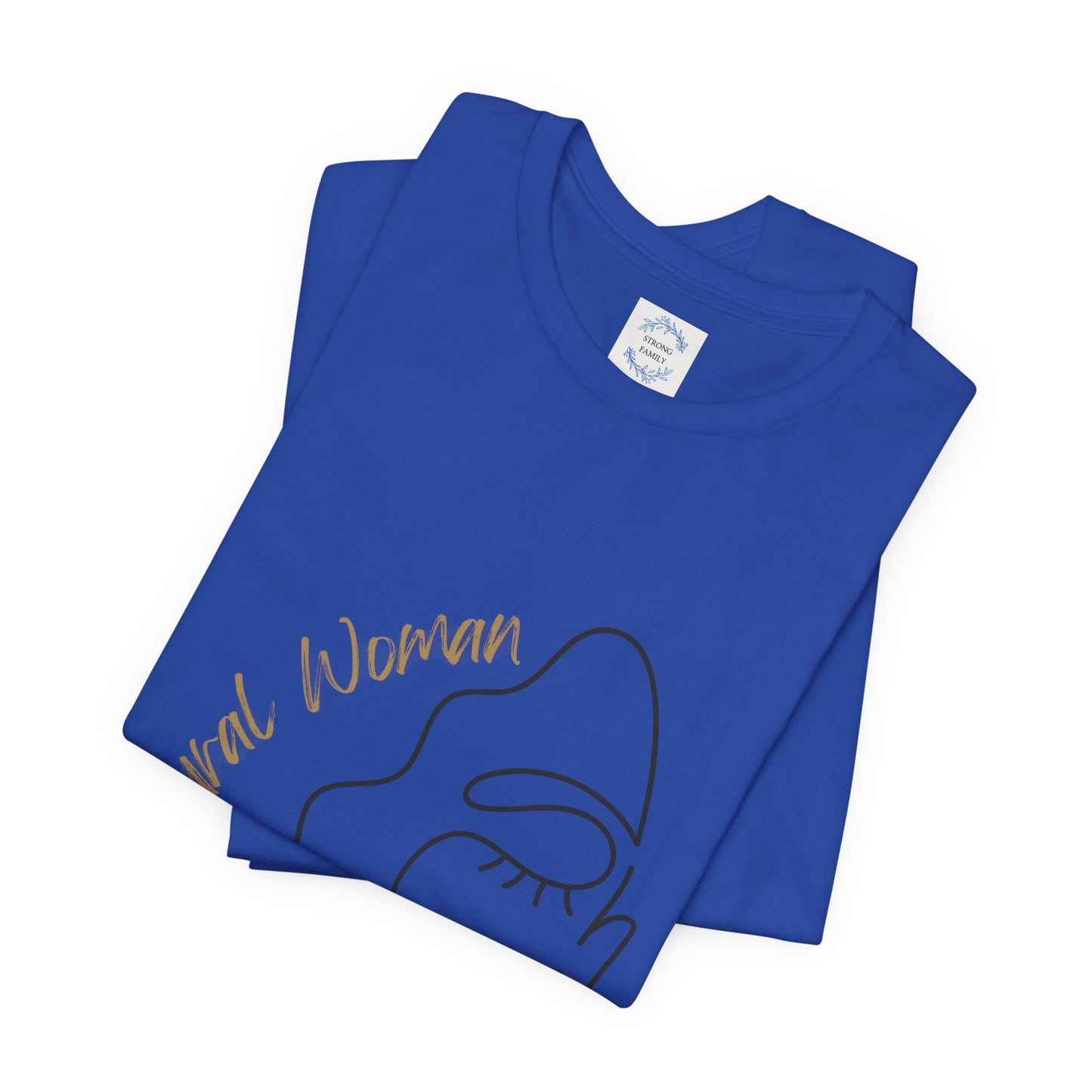 Natural Woman Half Face (BL) Short Sleeve T-Shirt
