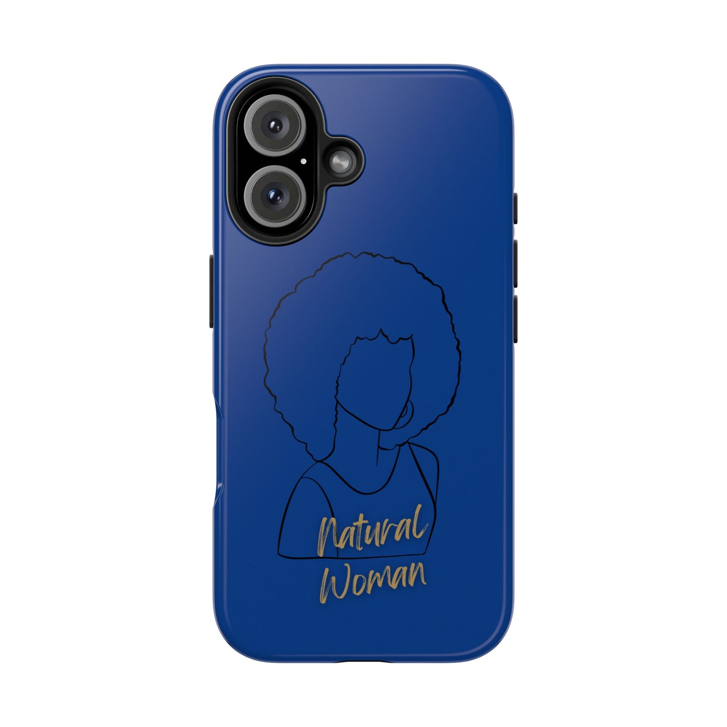 Natural Woman Afro (BL)Tough Phone Cases DARK BLUE