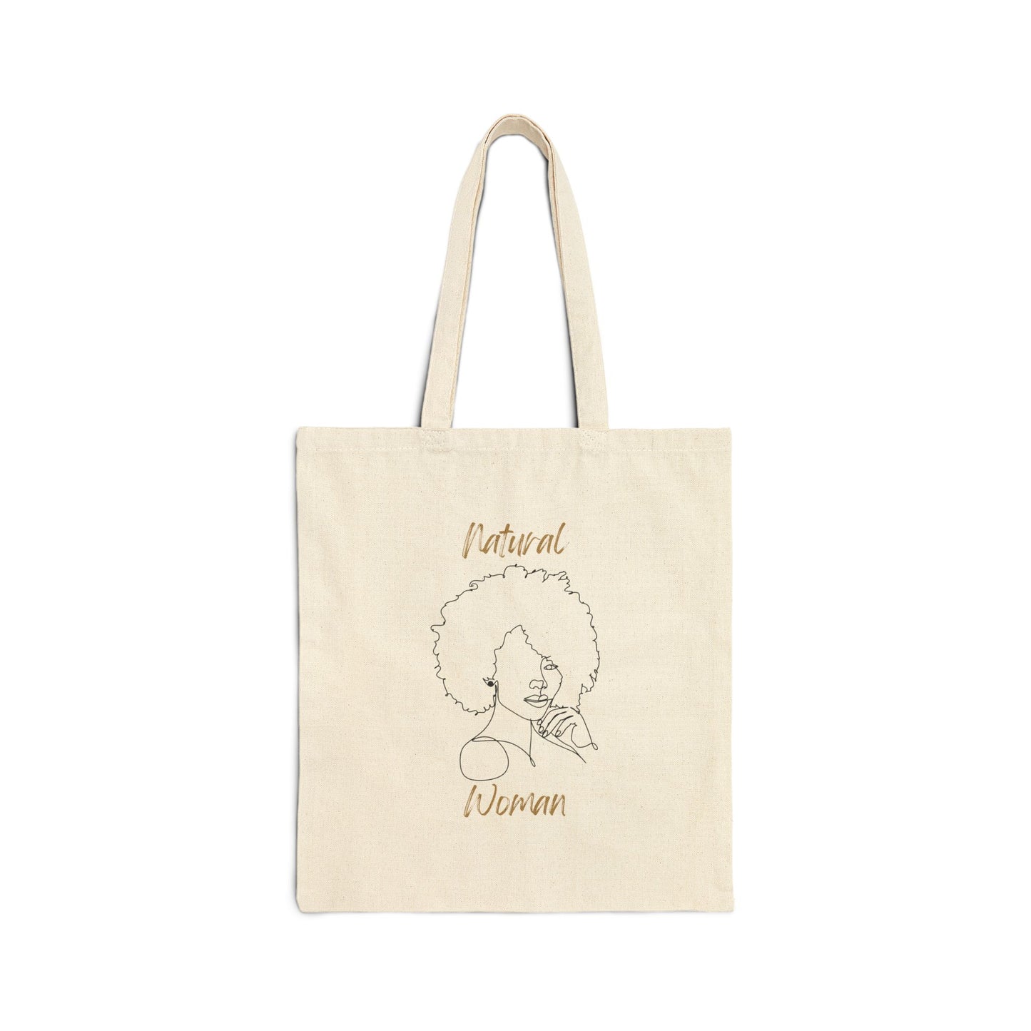 Natural Woman The Look (BL) Canvas Tote Bag
