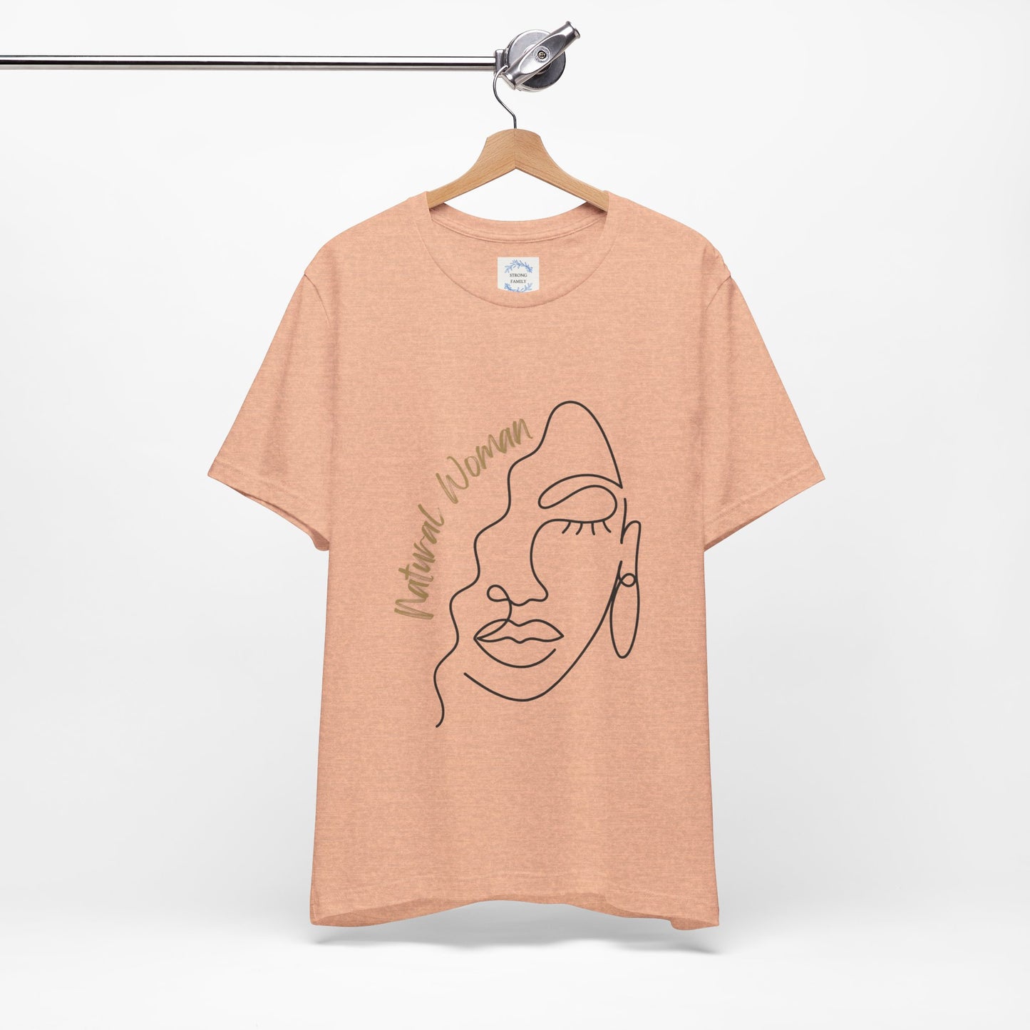 Natural Woman Half Face (BL) Short Sleeve T-Shirt