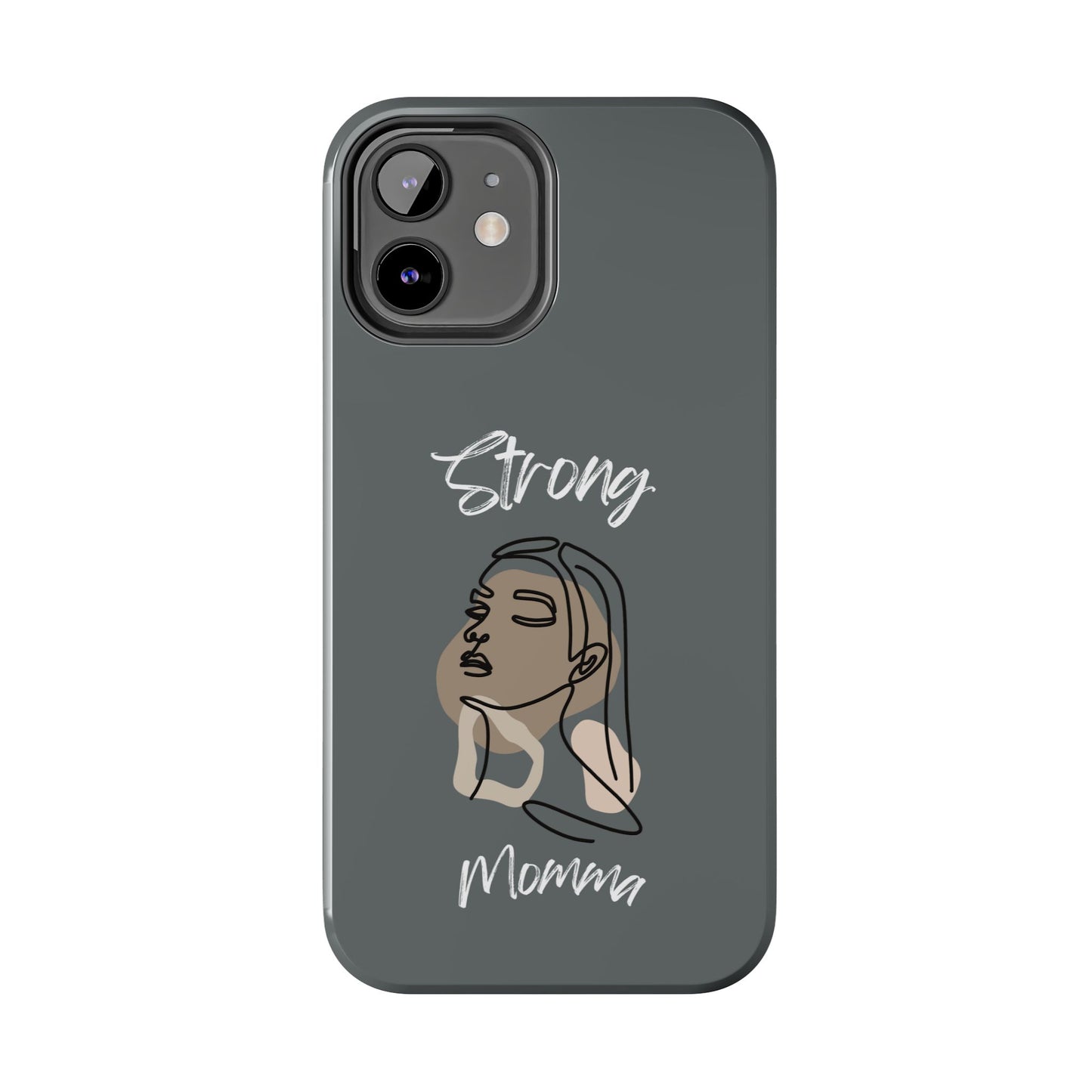Strong Momma (WL) Tough Phone Cases DARK GREY